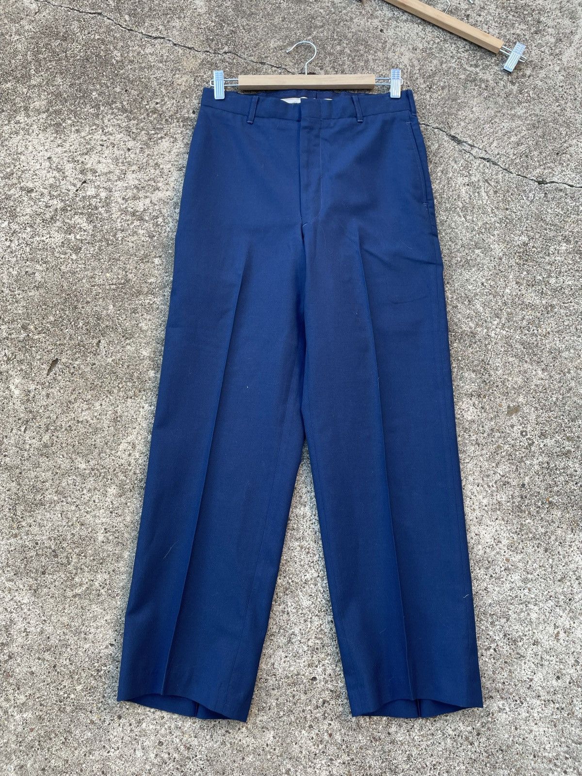 Vintage 90s Wool Trousers Pleat Boxy Wide High Rise Size US 30 / EU 46 - 4 Thumbnail