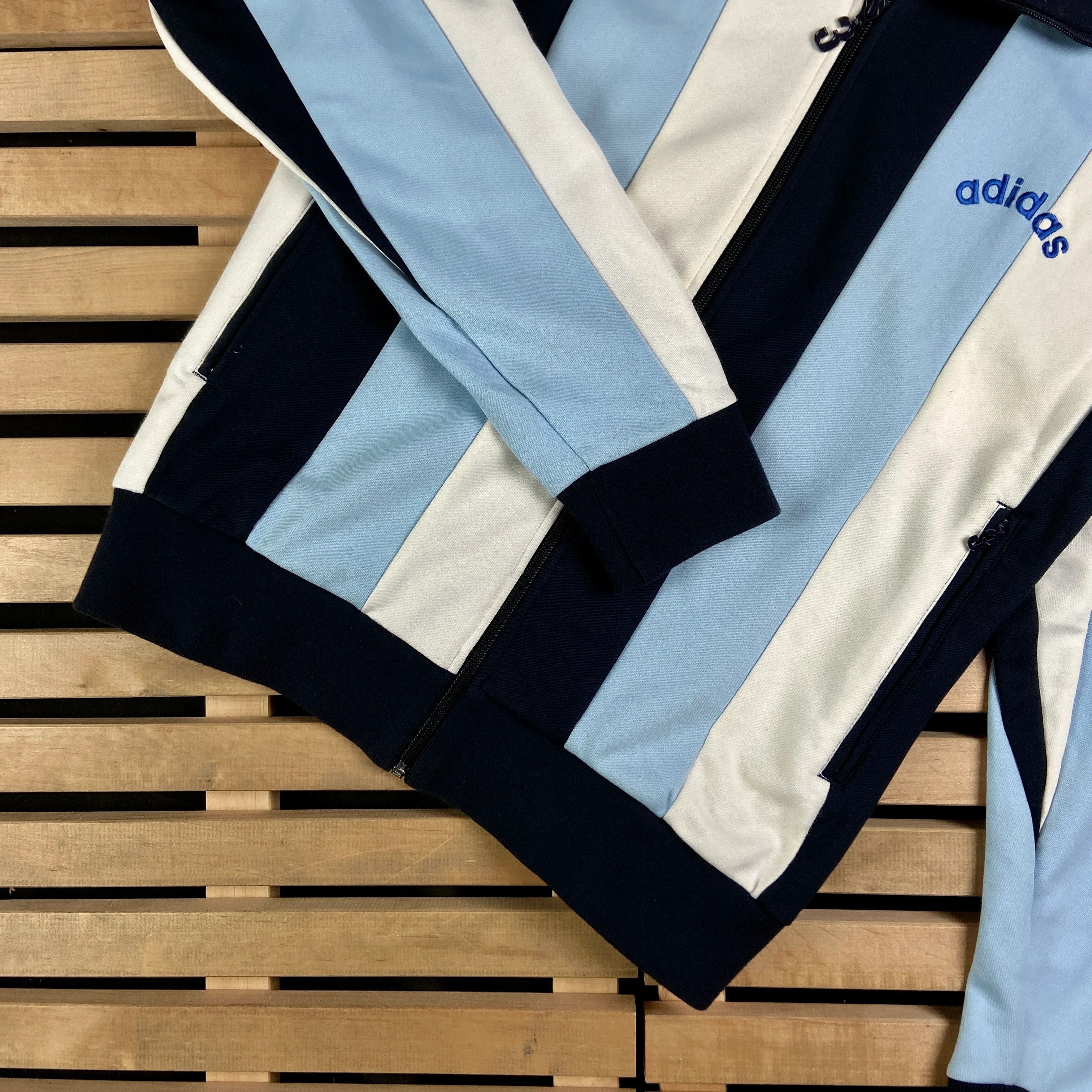 Adidas × Vintage Mens Bomber Top Tracksuit Adidas Vintage Size L Size US L / EU 52-54 / 3 - 3 Thumbnail
