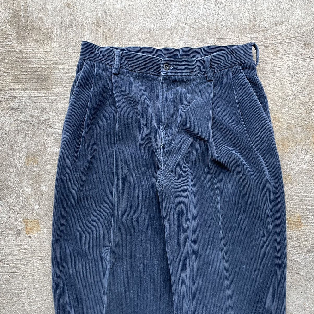 Personsoul Vintage Washed Corduroy Wide-Leg Pants with Belt main image 0