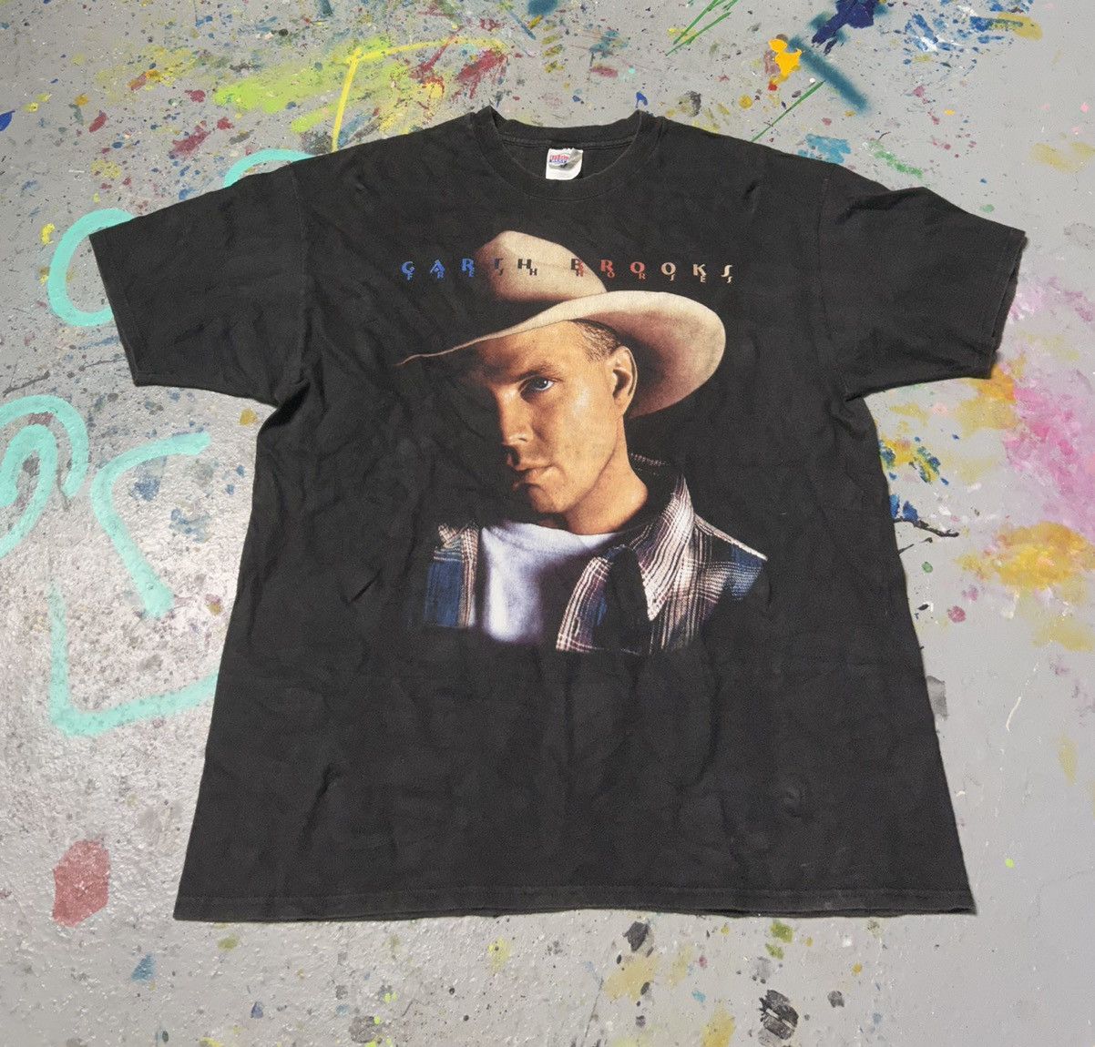 Band Tees × Vintage Vintage Garth brooks tour country singer T-shirt 1998 Size US XL / EU 56 / 4 - 2 Thumbnail