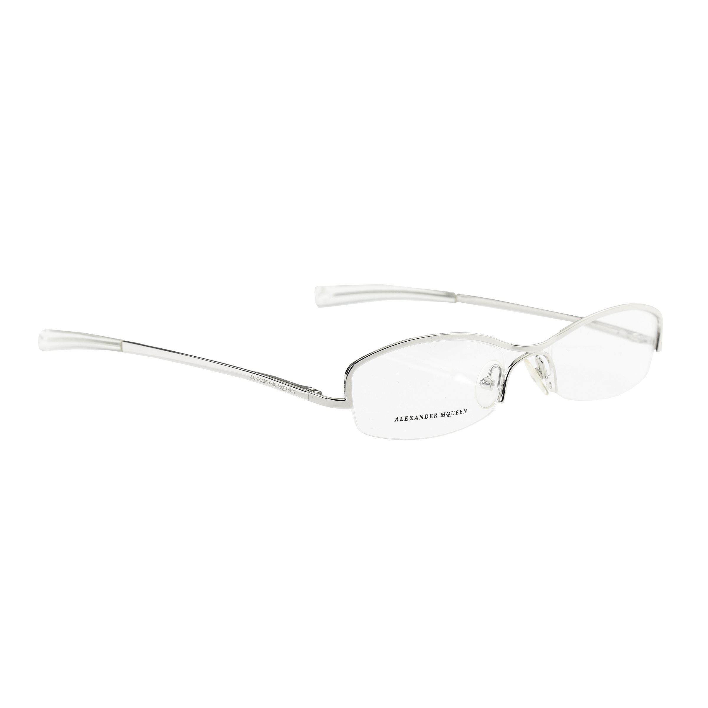 Pre-owned Alexander Mcqueen X Archival Clothing Alexander Mcqueen '90s Silver Frame Glasses