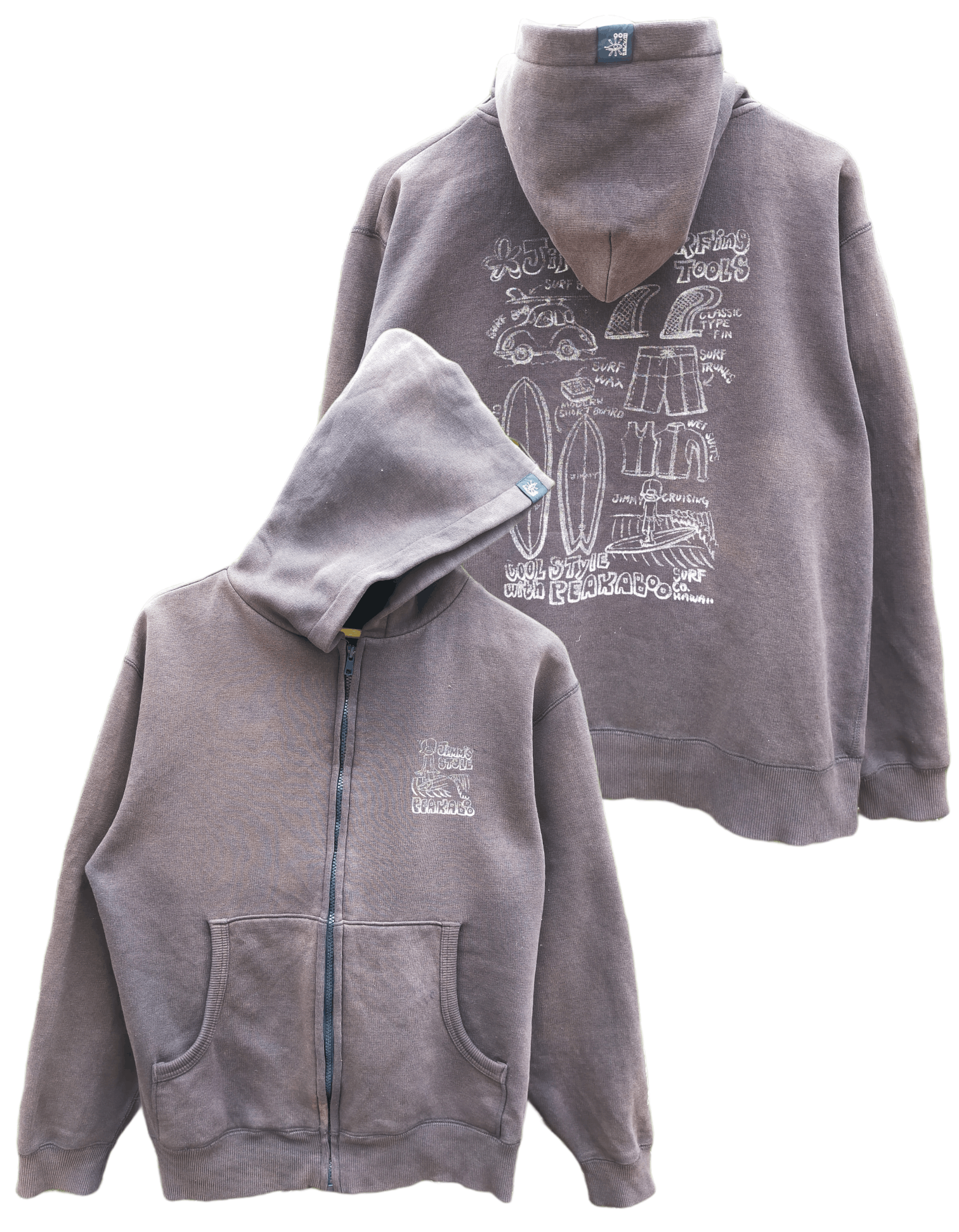 Japanese Brand Vintage Peakaboo Surf Jimm's Style Hoodie Size US M / EU 48-50 / 2 - 1 Thumbnail
