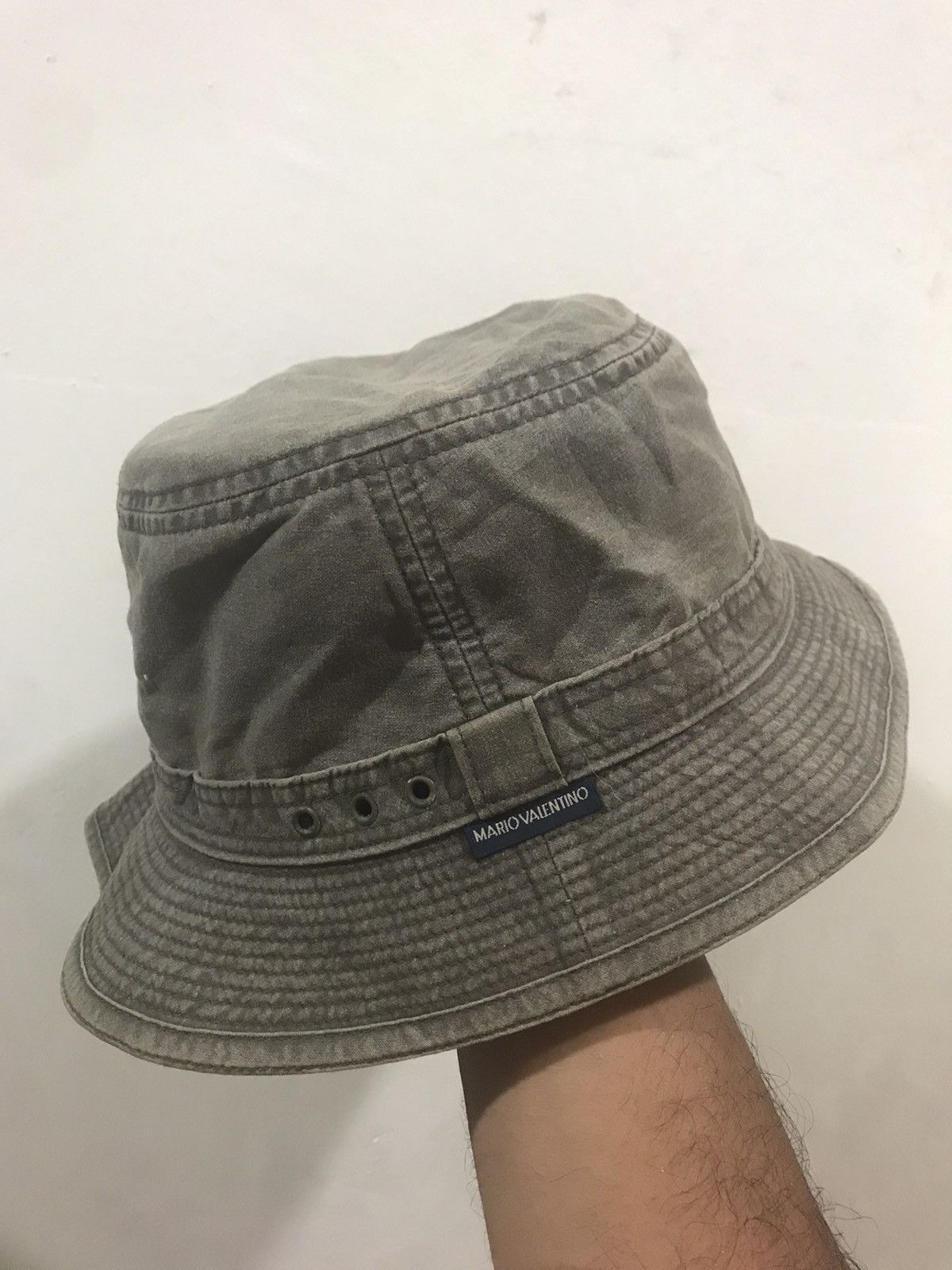 image of Vintage Mario Valentino Bucket Hat in Mix Color, Men's
