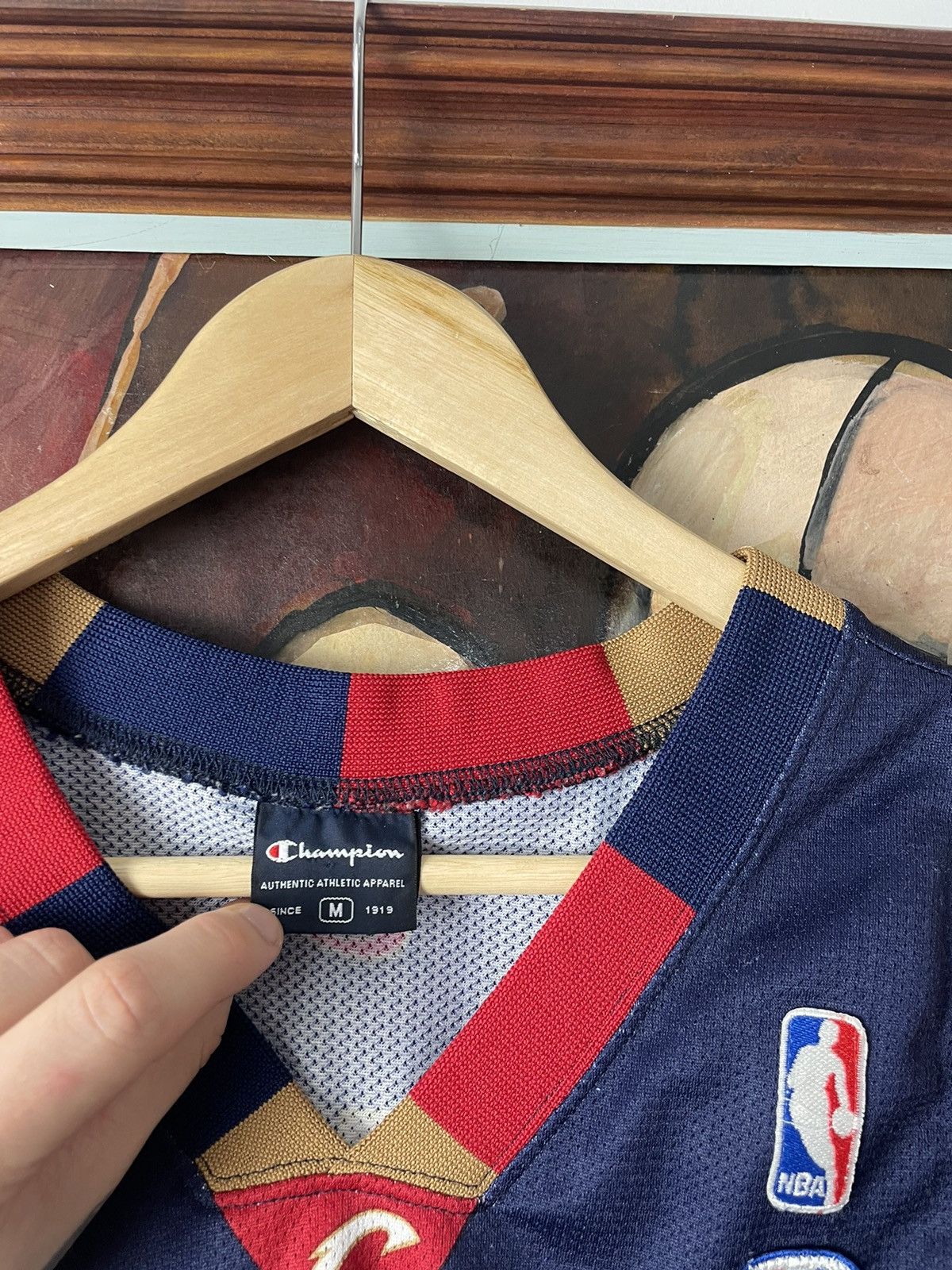 Champion LeBron James Cleveland Cavaliers 23 Jersey Champion NBA Cavs Size US M / EU 48-50 / 2 - 3 Thumbnail