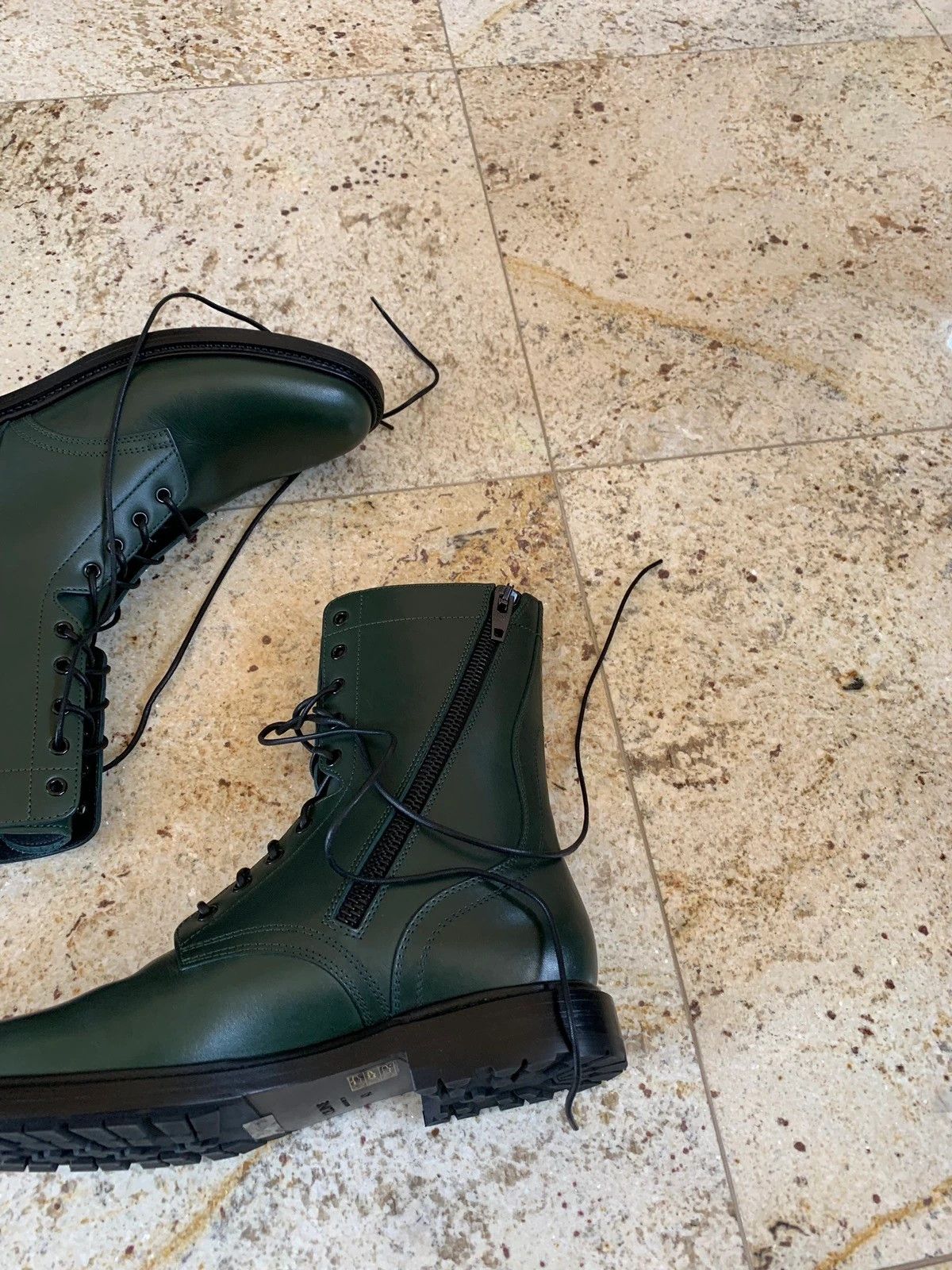 Celine Ranger Zip Boots in Green Size US 7 / EU 40 - 10 Thumbnail