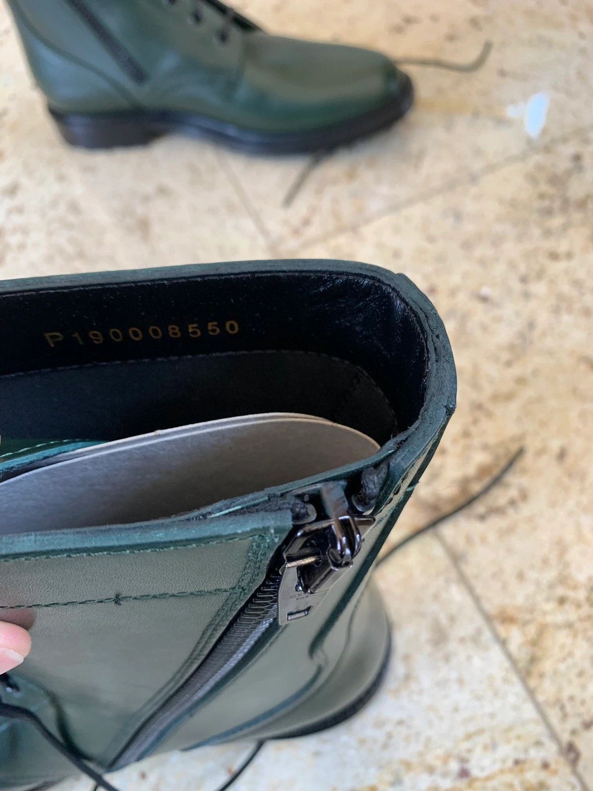 Celine Ranger Zip Boots in Green Size US 7 / EU 40 - 7 Thumbnail
