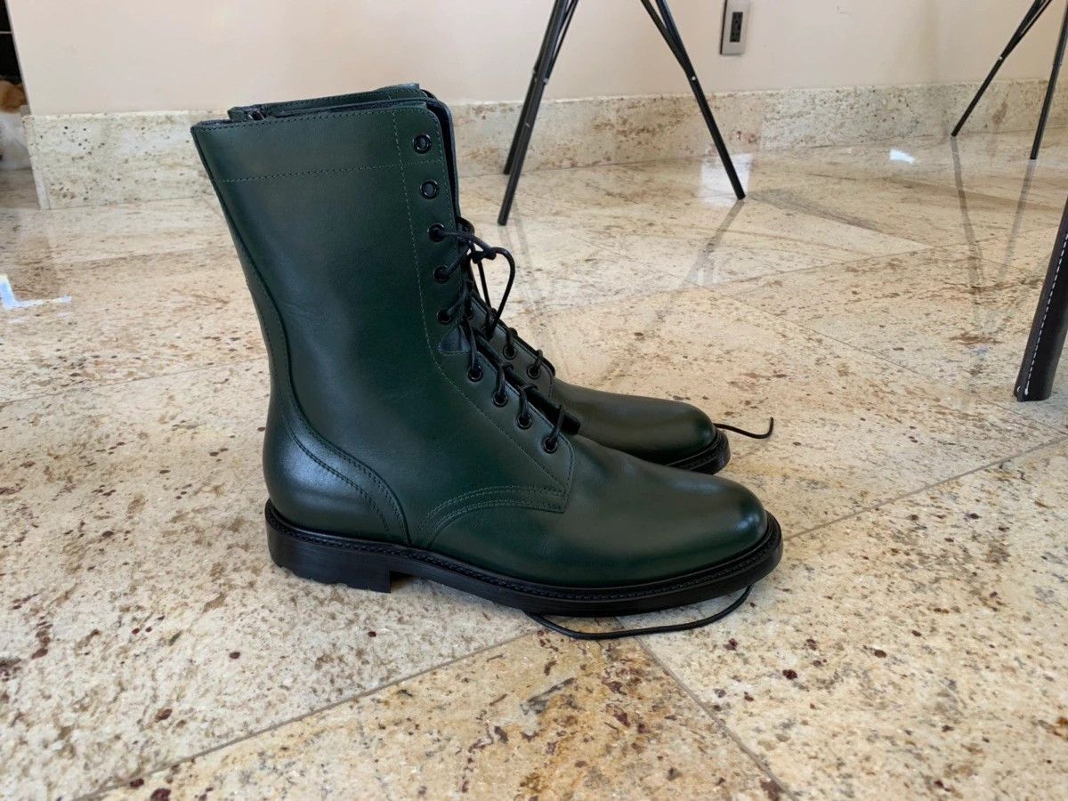 Celine Ranger Zip Boots in Green Size US 7 / EU 40 - 4 Thumbnail