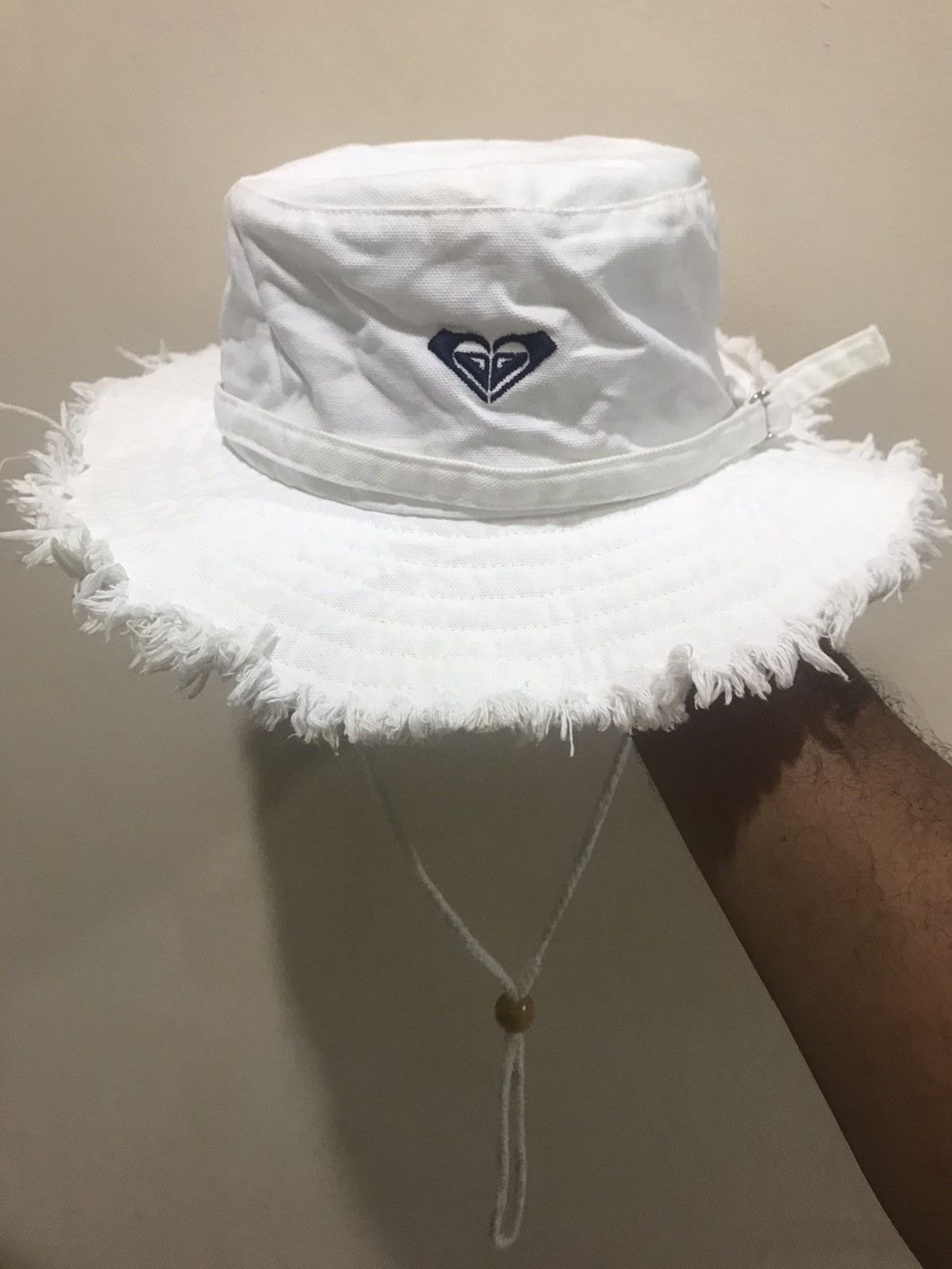image of Classics Australia x Quicksilver VTG Distress Roxy Surf Bucket Hat in White, Men's