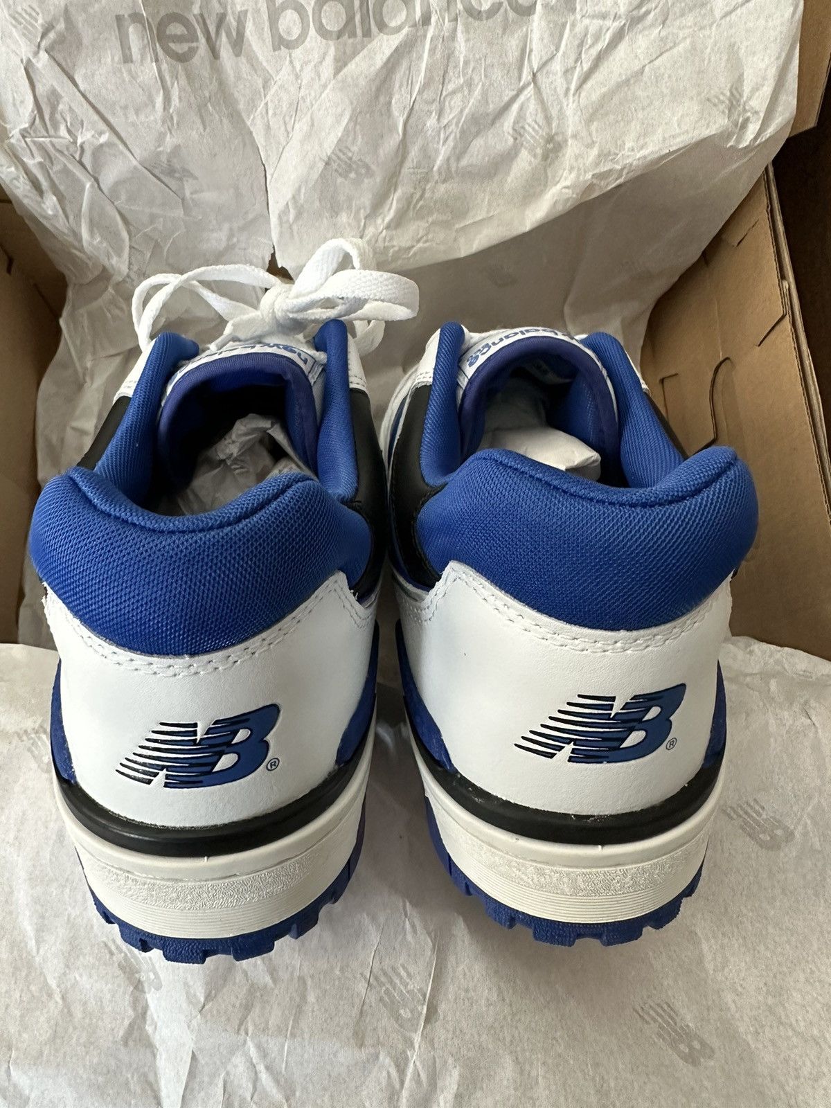 New Balance New Balance 550 White Blue Size US 11 / EU 44 - 4 Thumbnail