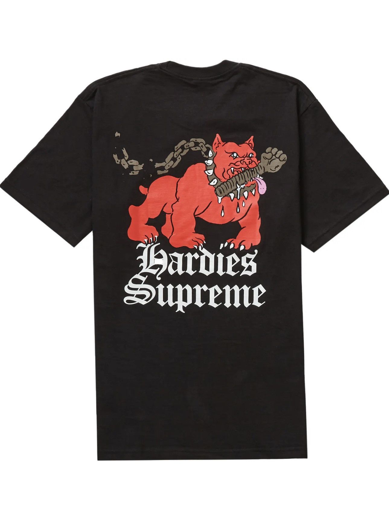 image of Supreme Hardies Dog Tee in Black, Men's (Size Medium)