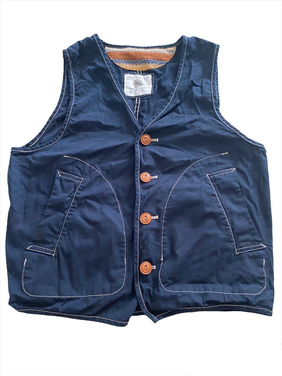 Blue Blue Japan × Vintage Classicfield Work vintage Vest style visvim kapital Size US L / EU 52-54 / 3 - 3 Thumbnail