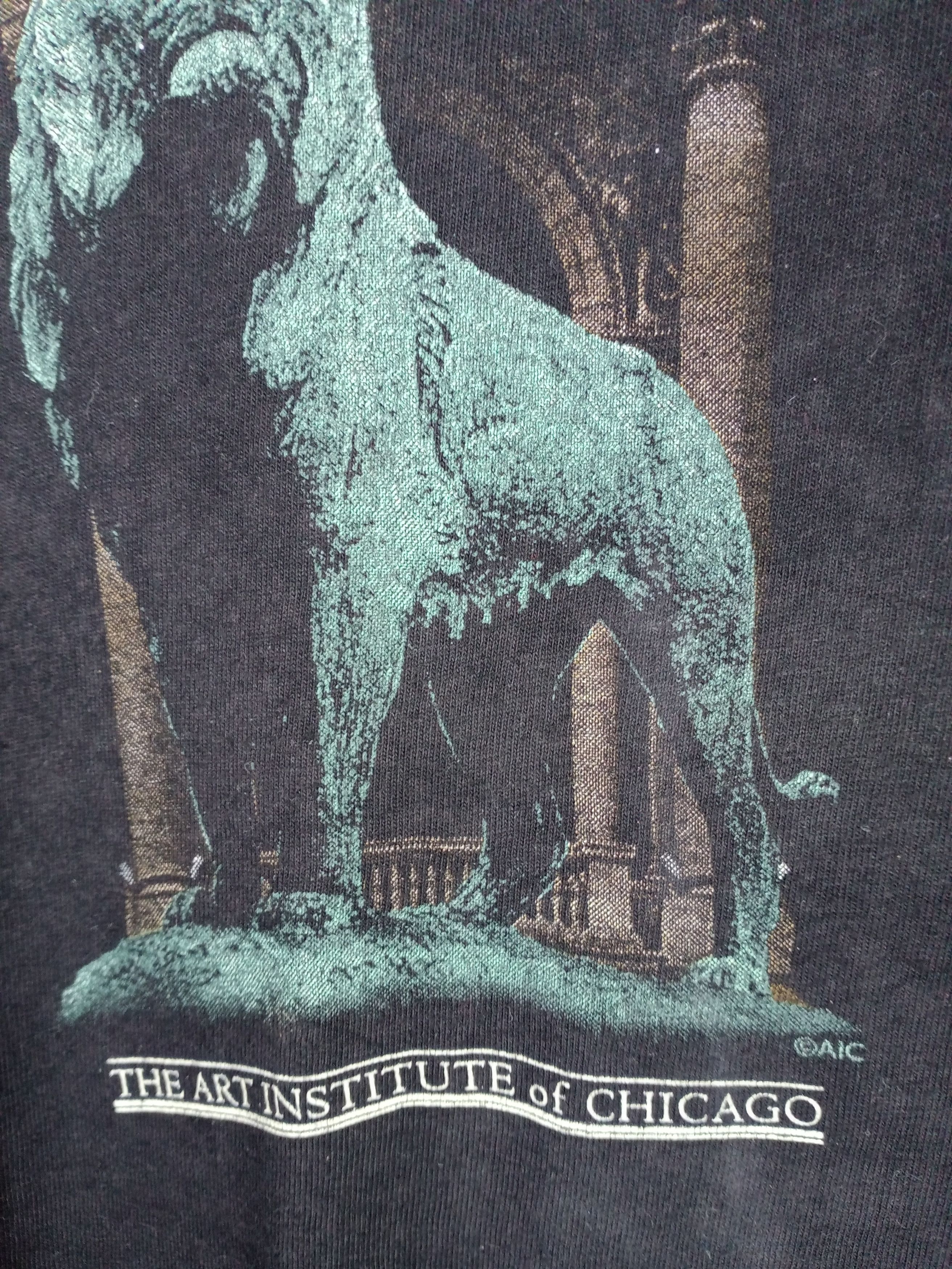 Hanes Vintage 90s The Art Institute of Chicago AIC Tshirt Size US XL / EU 56 / 4 - 2 Thumbnail