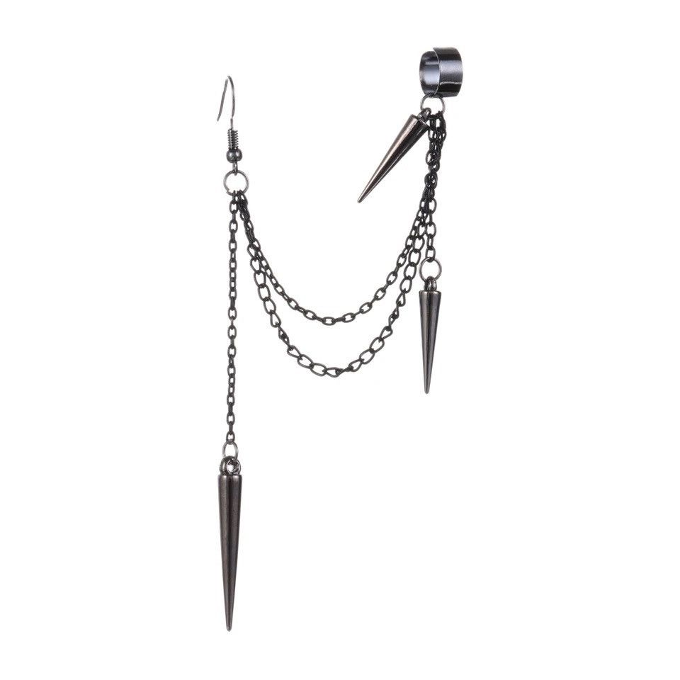 Jewelry × Vintage Multilayer Chain Tassel Earrings Size ONE SIZE - 1 Thumbnail