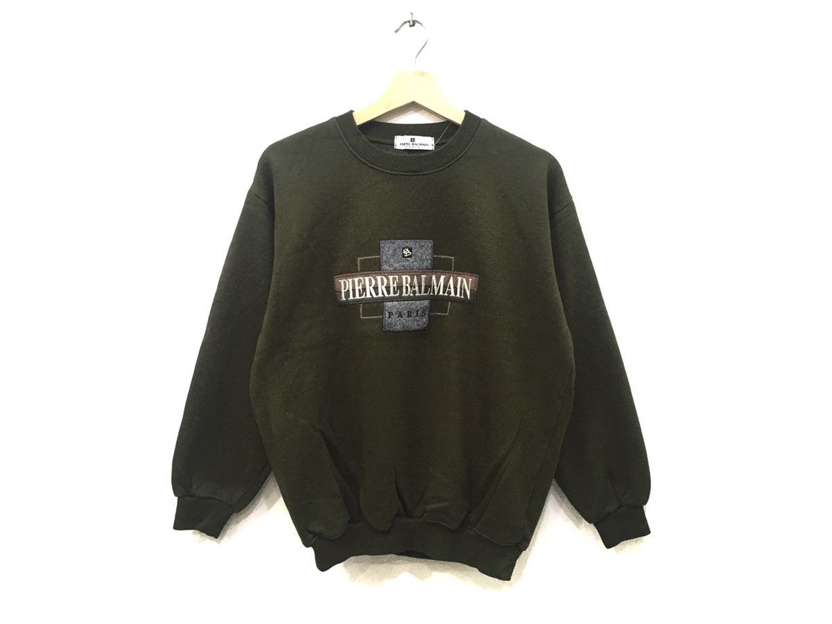 Pierre Balmain × Vintage Pierre balmain men sweatshirt crew neck Size US M / EU 48-50 / 2 - 1 Thumbnail