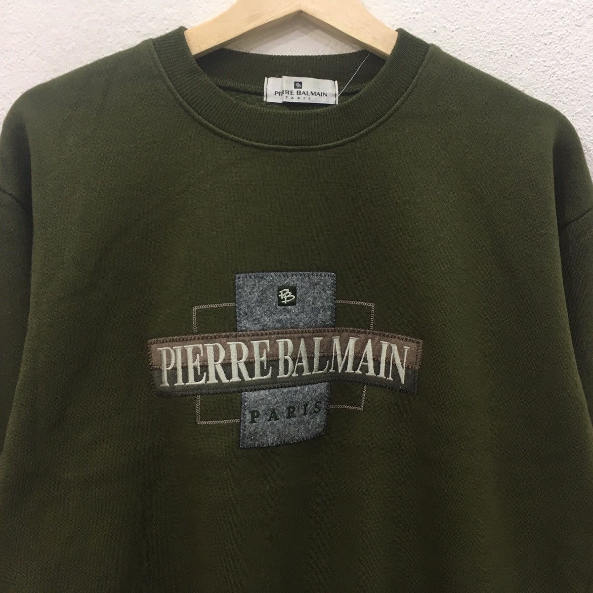 Pierre Balmain × Vintage Pierre balmain men sweatshirt crew neck Size US M / EU 48-50 / 2 - 2 Thumbnail