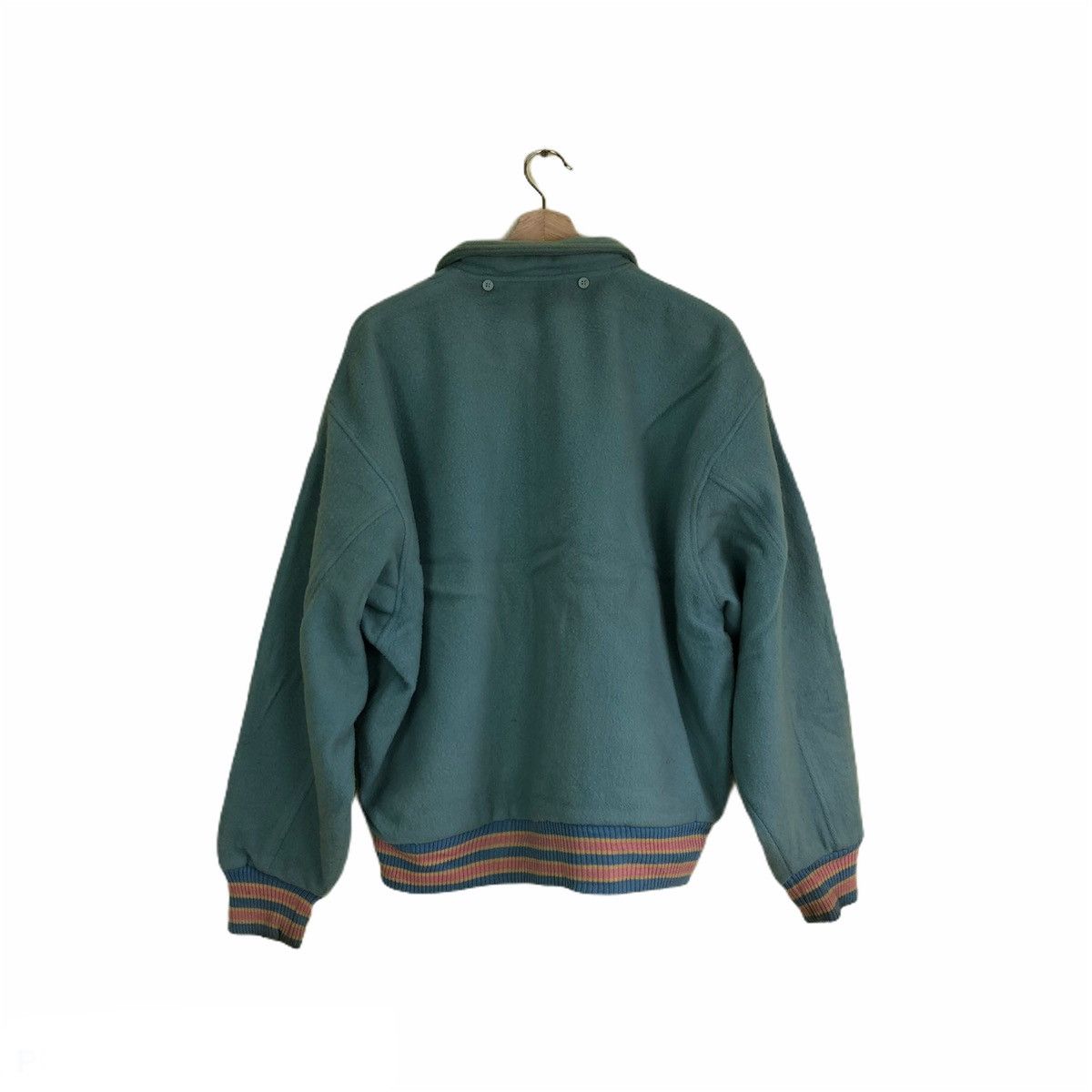 Japanese Brand Vintage Varsity Jacket Power IronMuscle Inspire Issey Miyake Size US L / EU 52-54 / 3 - 9 Thumbnail
