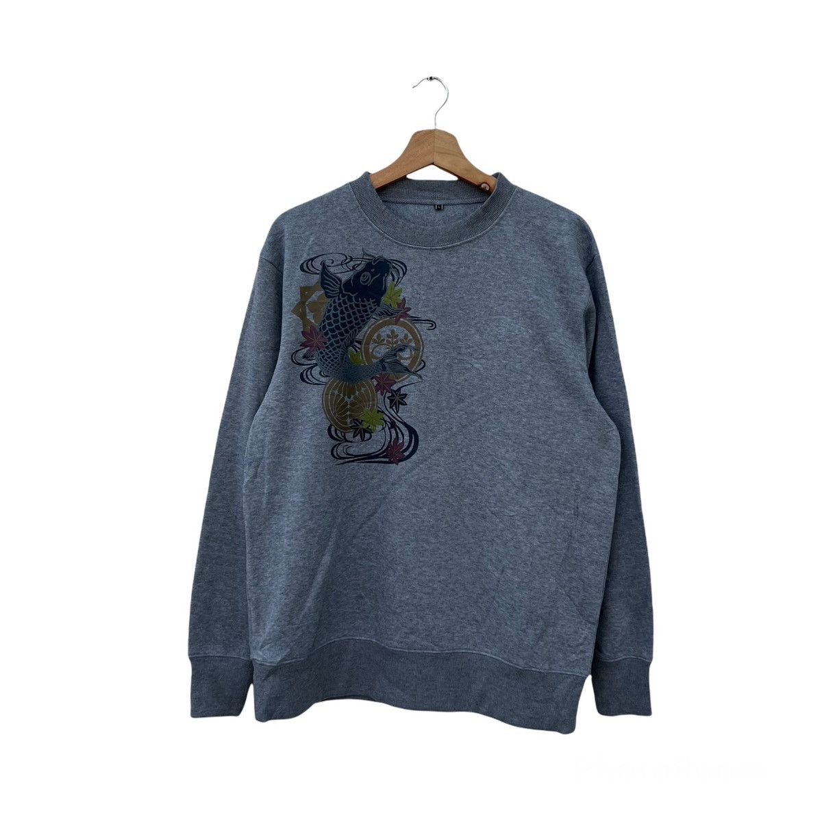 Japanese Brand VINTAGE SUKAJAN DESIGN SWEATSHIRT FISH COIL Size US L / EU 52-54 / 3 - 1 Thumbnail