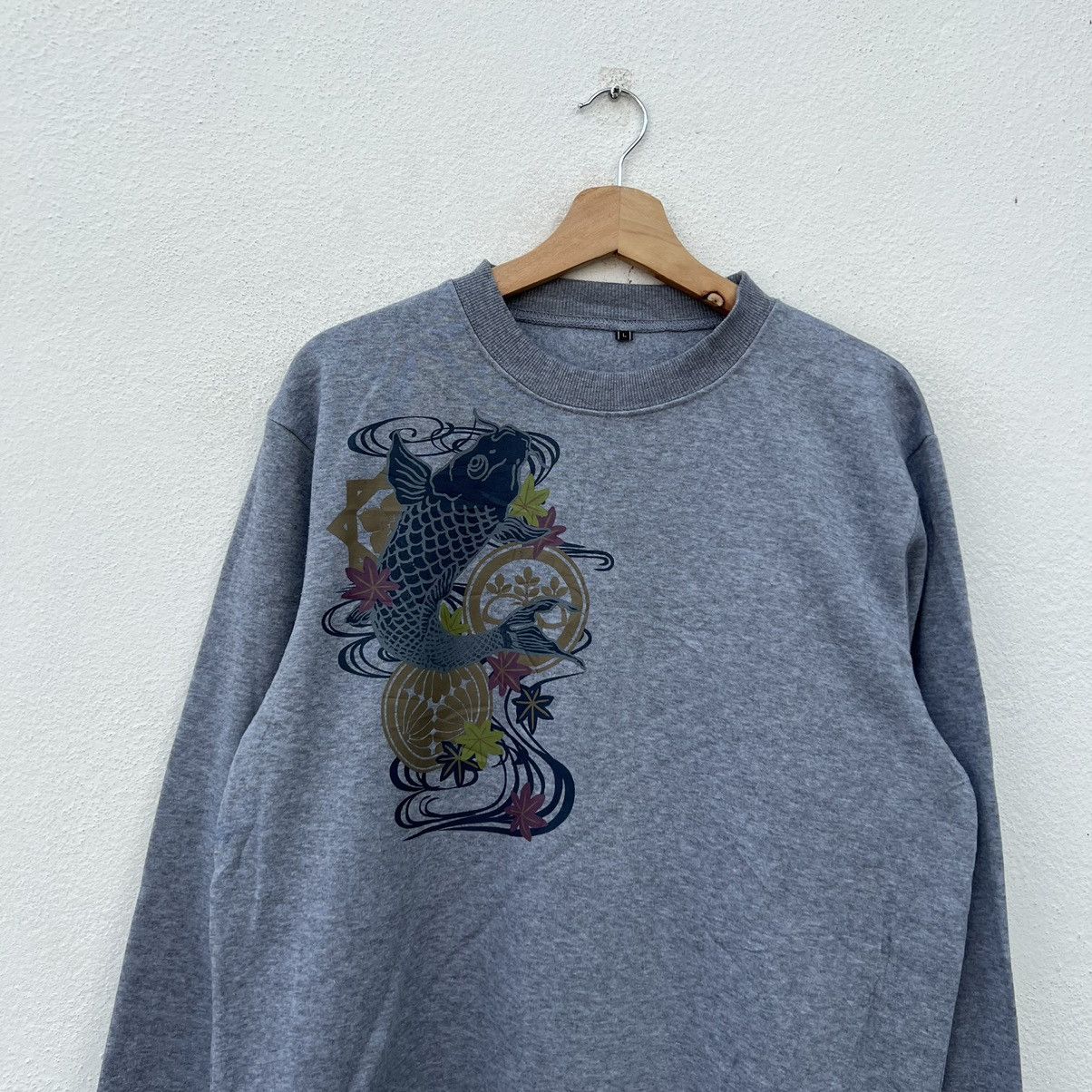 Japanese Brand VINTAGE SUKAJAN DESIGN SWEATSHIRT FISH COIL Size US L / EU 52-54 / 3 - 3 Thumbnail