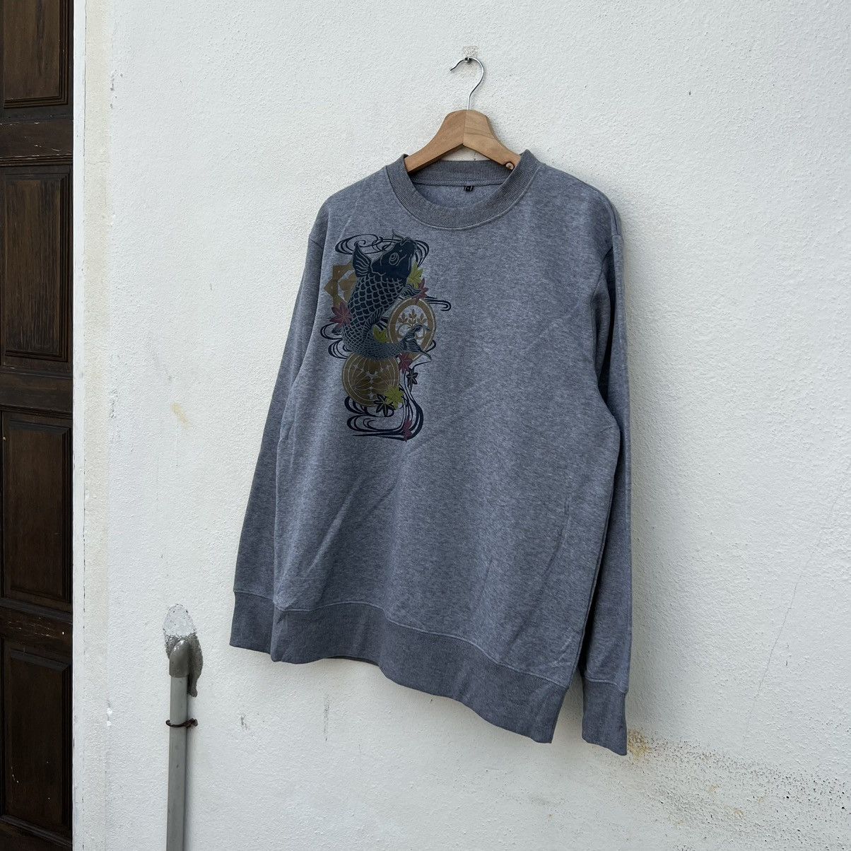 Japanese Brand VINTAGE SUKAJAN DESIGN SWEATSHIRT FISH COIL Size US L / EU 52-54 / 3 - 2 Thumbnail