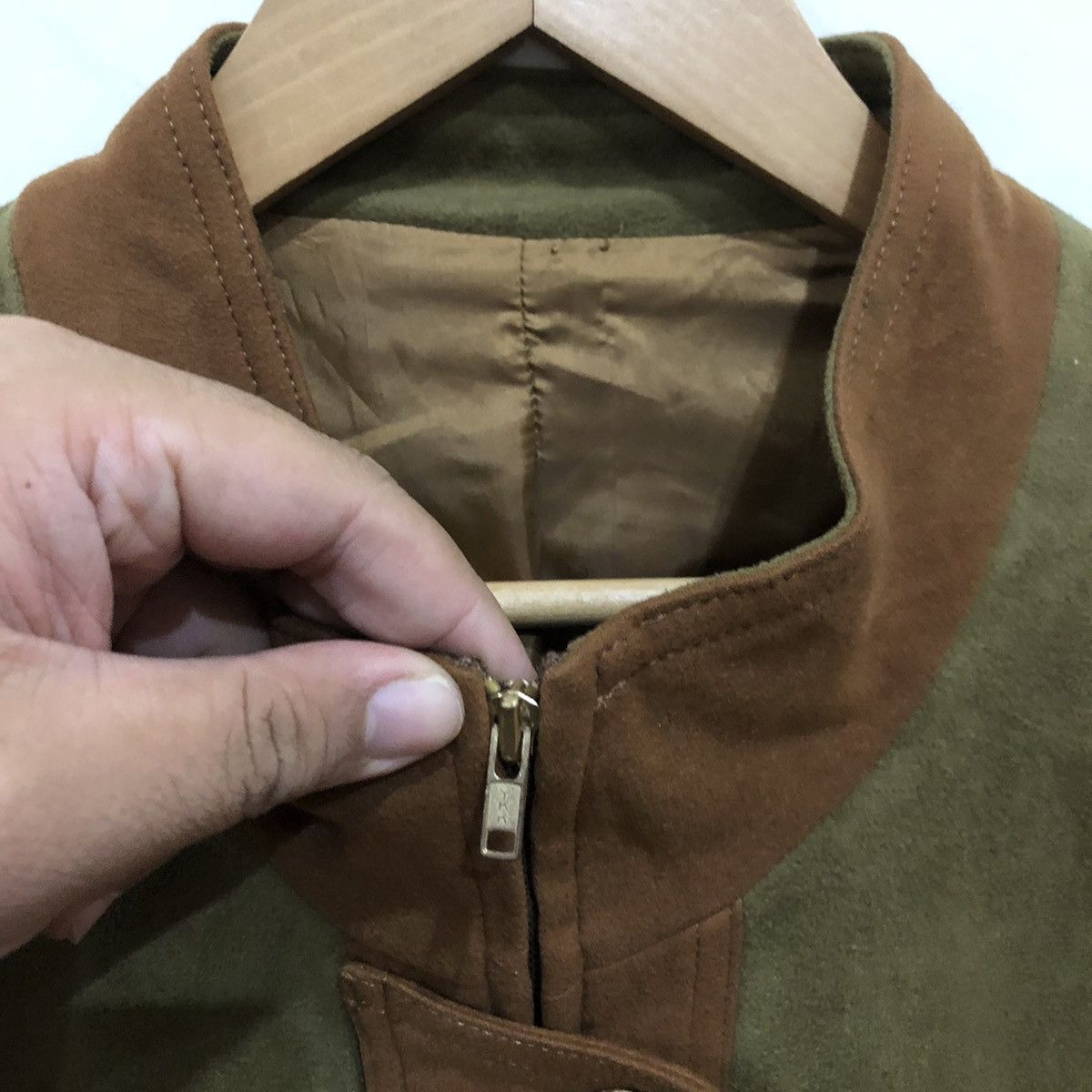 Japanese Brand Suide Leather Jacket Work From Home Style Size US M / EU 48-50 / 2 - 5 Thumbnail