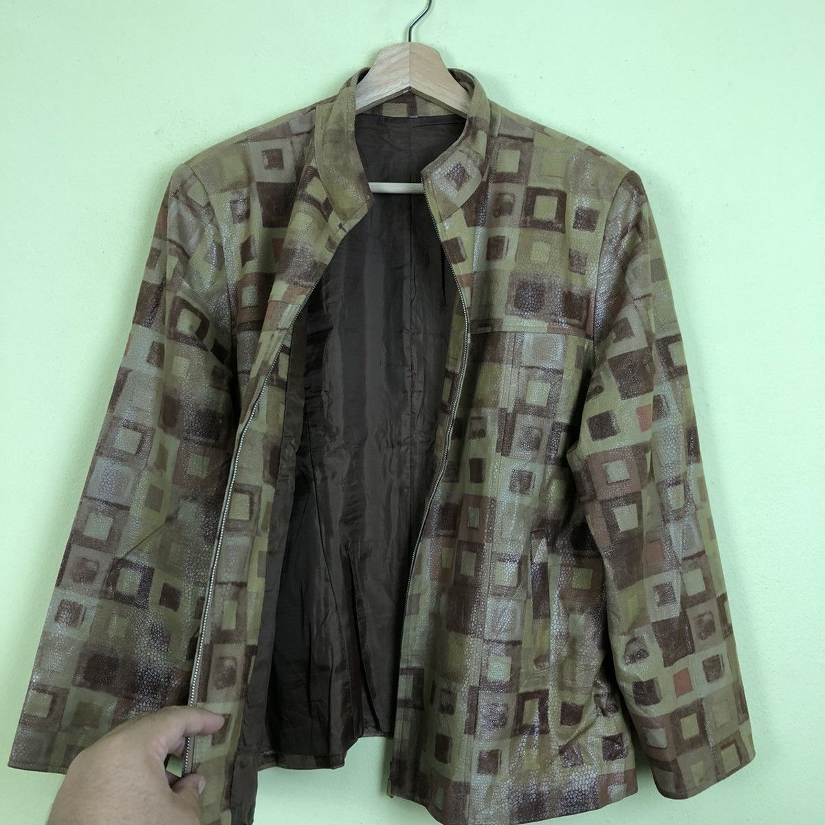 Japanese Brand Full Print Zipper Jacket Leather Size US M / EU 48-50 / 2 - 10 Thumbnail