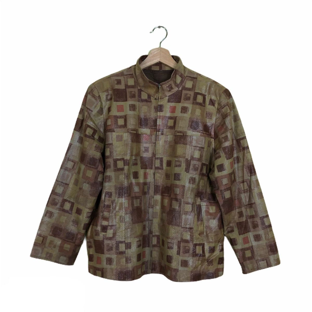 Japanese Brand Full Print Zipper Jacket Leather Size US M / EU 48-50 / 2 - 1 Thumbnail