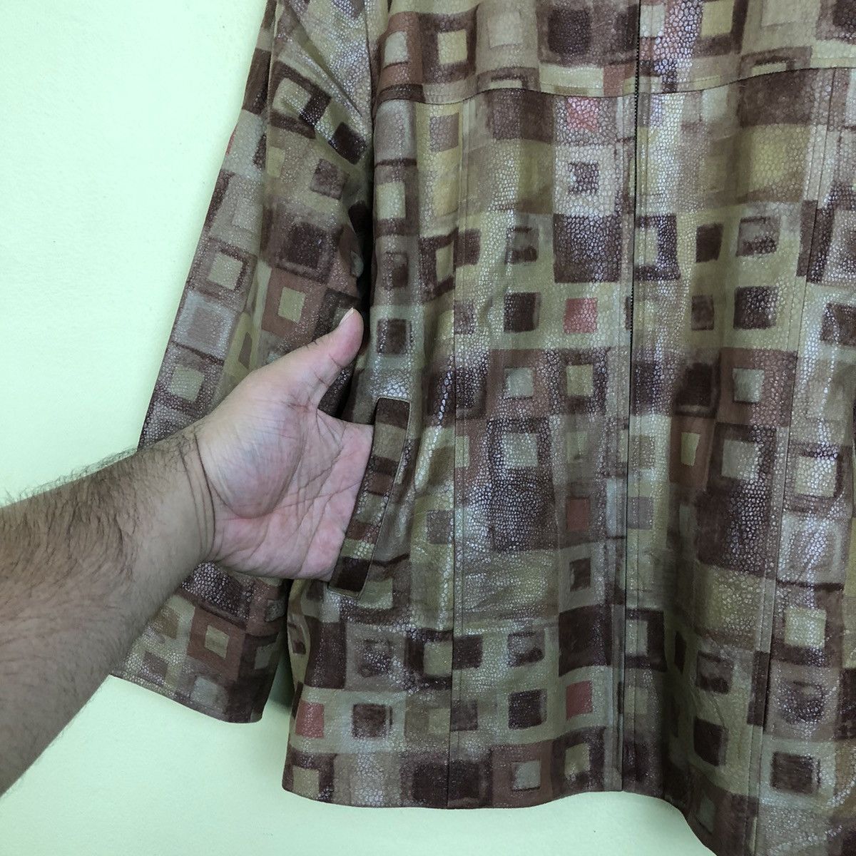 Japanese Brand Full Print Zipper Jacket Leather Size US M / EU 48-50 / 2 - 5 Thumbnail
