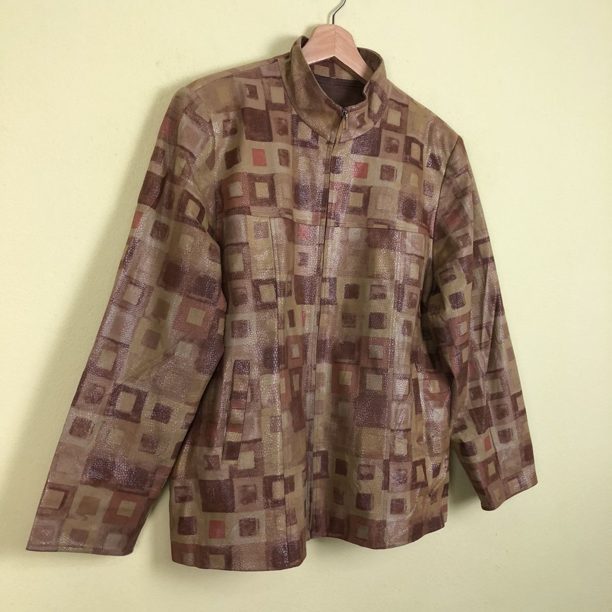 Japanese Brand Full Print Zipper Jacket Leather Size US M / EU 48-50 / 2 - 2 Thumbnail