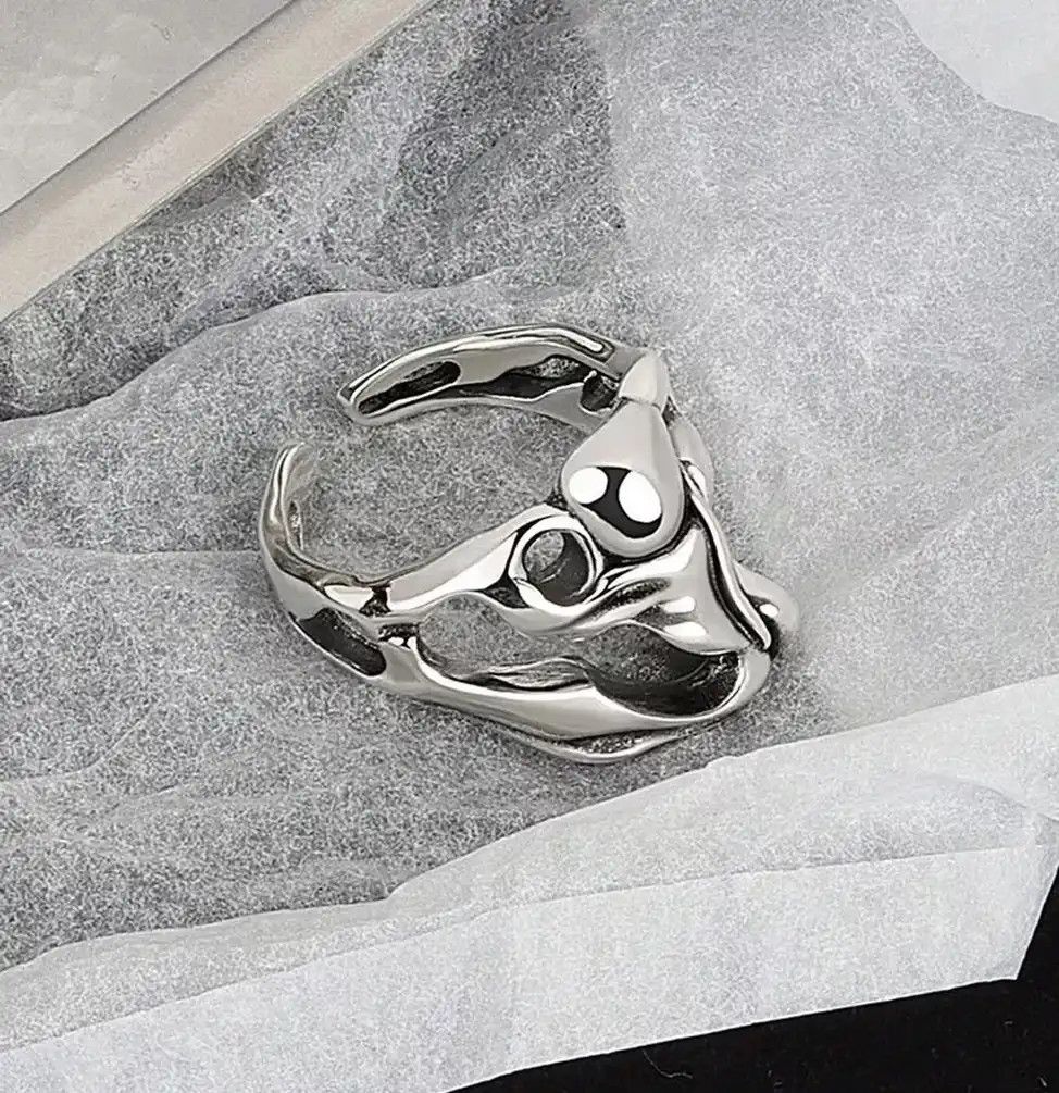 Handmade Ring Bubbles Modern Art Size ONE SIZE - 4 Thumbnail