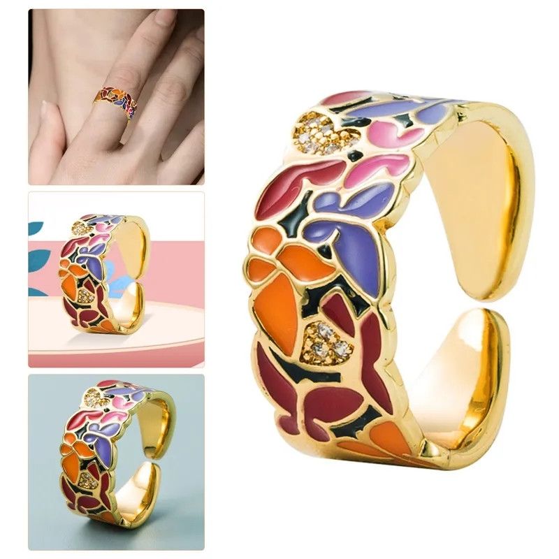 Japanese Brand Colorfull Feather Ring Size ONE SIZE - 2 Thumbnail