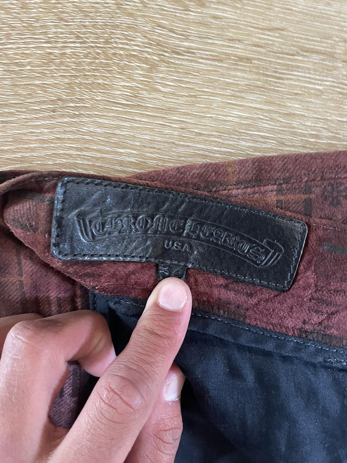Chrome Hearts SUEDE Leather Vintage Dress Pants Size US 32 / EU 48 - 8 Thumbnail