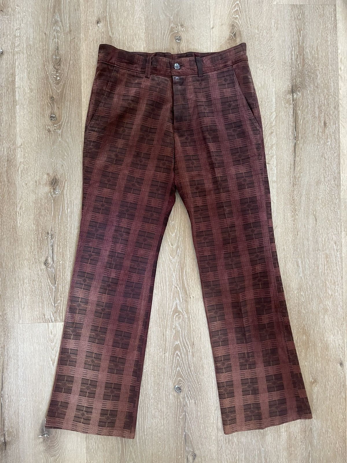 Chrome Hearts SUEDE Leather Vintage Dress Pants Size US 32 / EU 48 - 1 Thumbnail