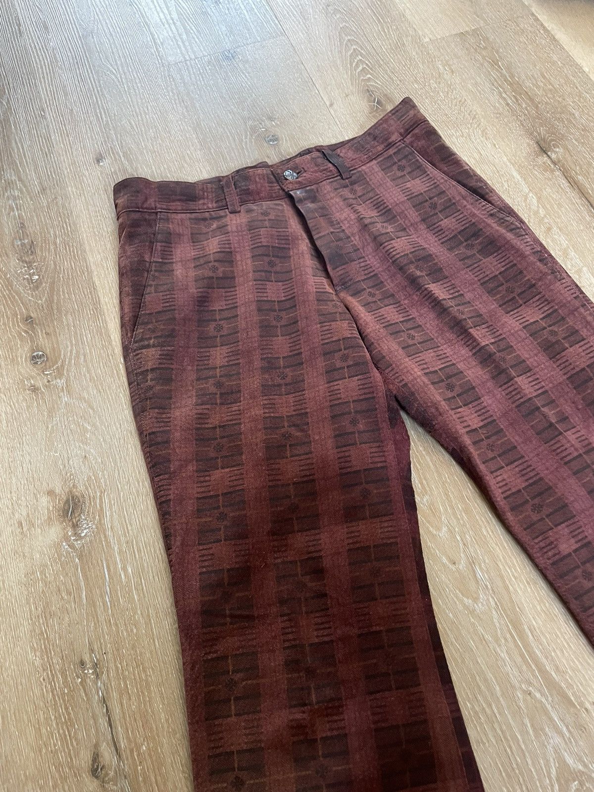Chrome Hearts SUEDE Leather Vintage Dress Pants Size US 32 / EU 48 - 3 Thumbnail