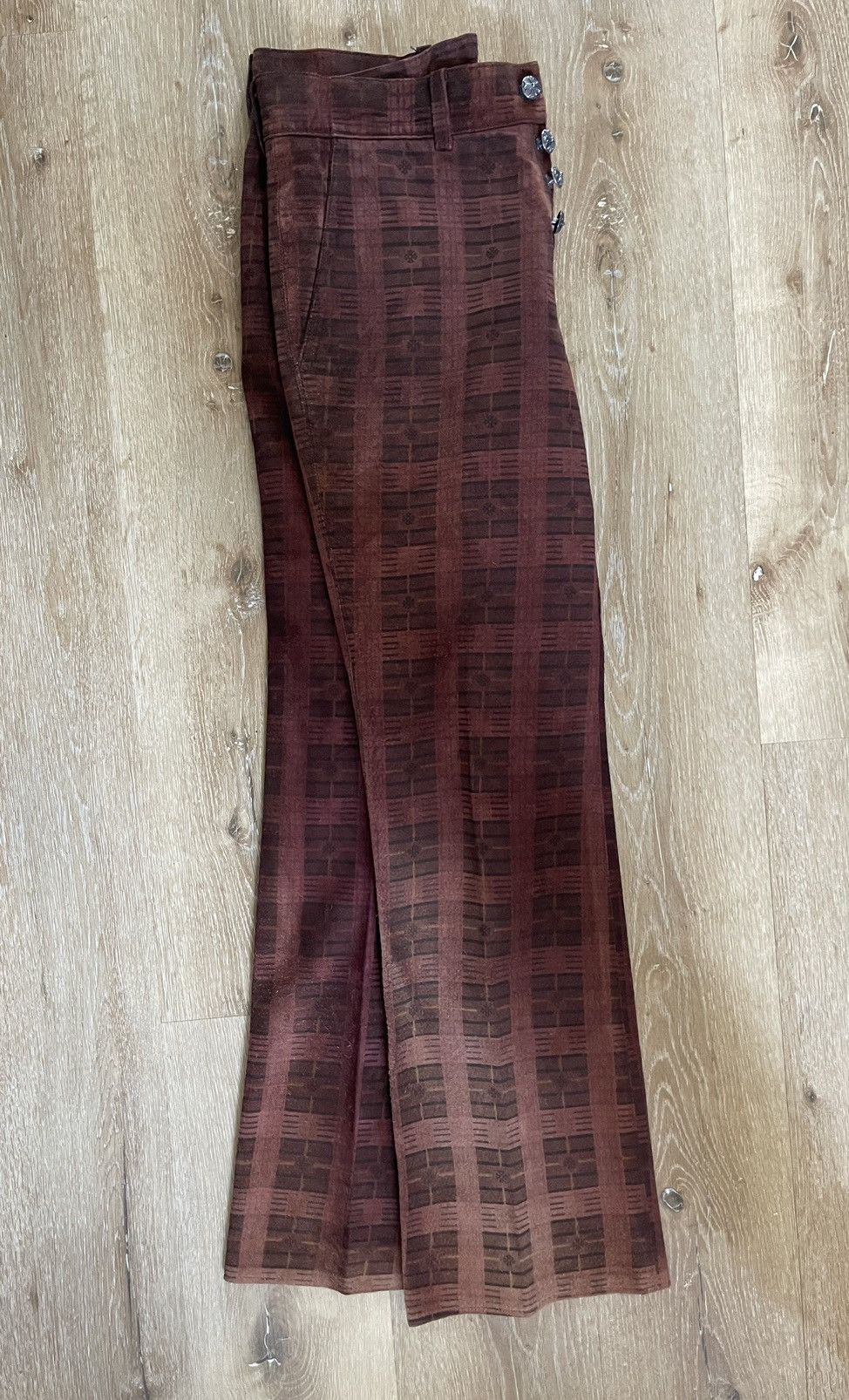 Chrome Hearts SUEDE Leather Vintage Dress Pants Size US 32 / EU 48 - 15 Thumbnail