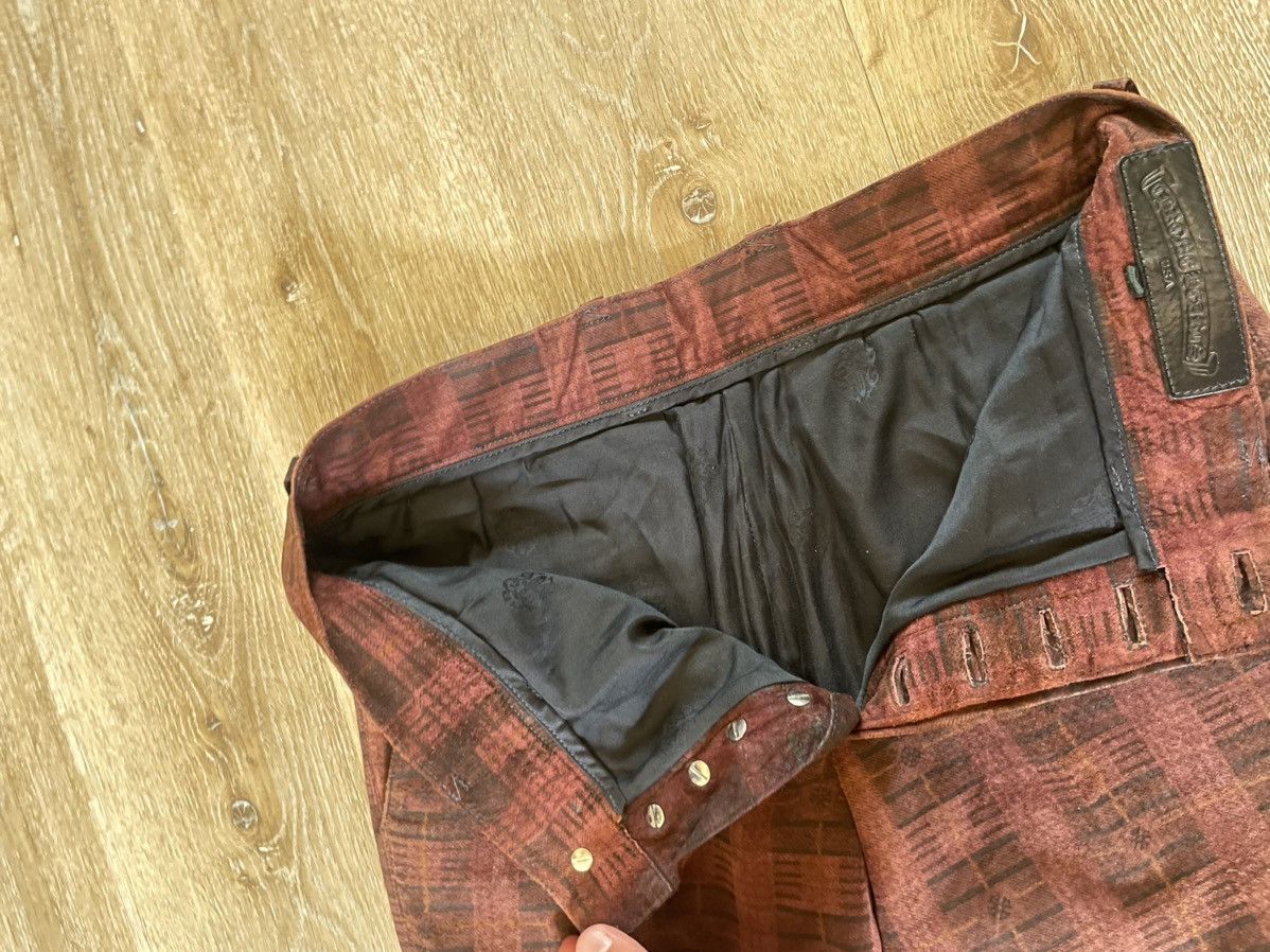 Chrome Hearts SUEDE Leather Vintage Dress Pants Size US 32 / EU 48 - 10 Thumbnail