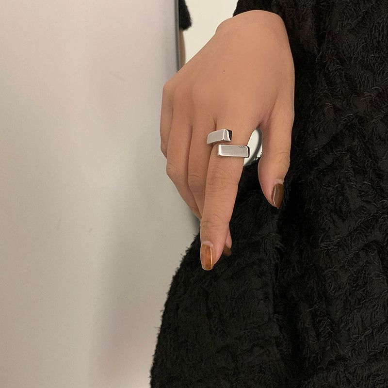 Jewelry Silver Color Irregular Rings Size ONE SIZE - 2 Thumbnail