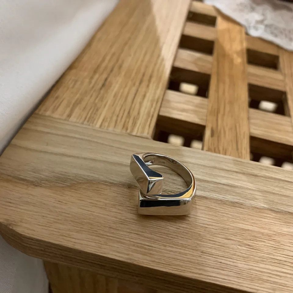 Jewelry Silver Color Irregular Rings Size ONE SIZE - 5 Thumbnail