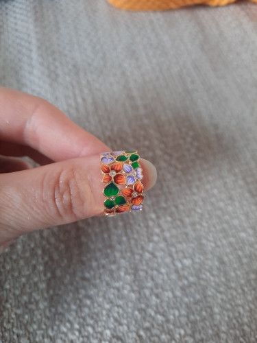 Japanese Brand Ring Color Flowers Ring Size ONE SIZE - 3 Thumbnail