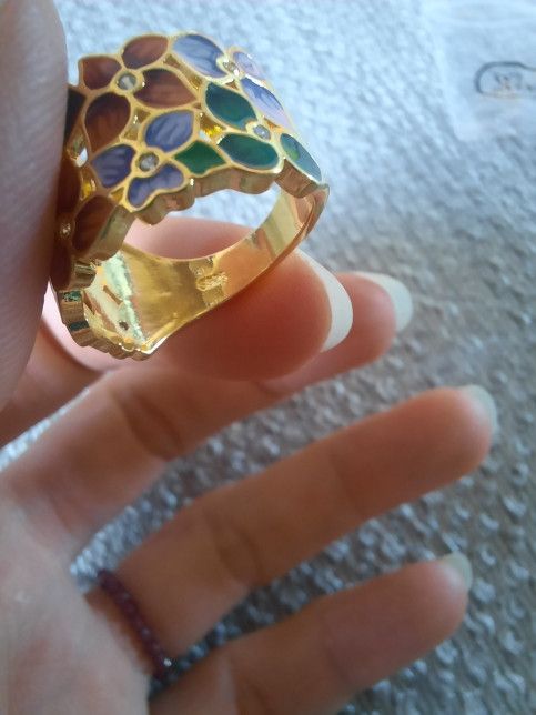 Japanese Brand Ring Color Flowers Ring Size ONE SIZE - 2 Thumbnail