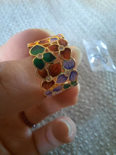 Japanese Brand Ring Color Flowers Ring Size ONE SIZE - 4 Thumbnail