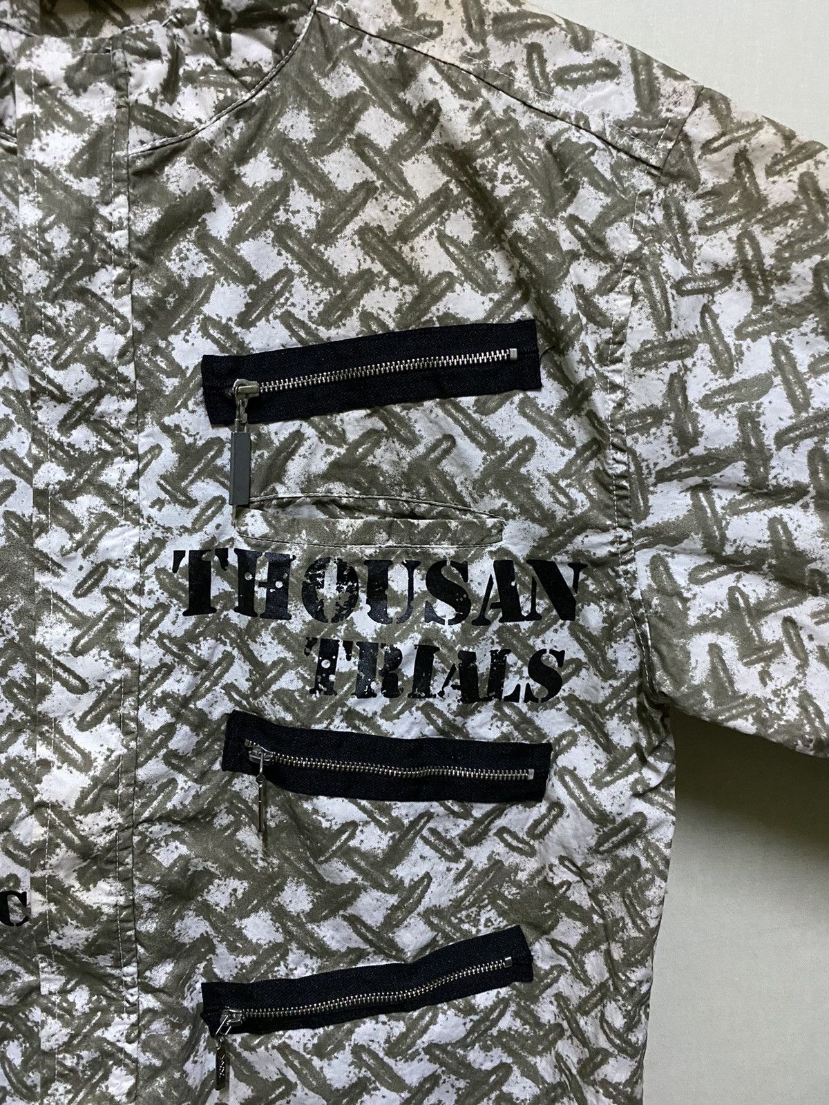 Japanese Brand × Seditionaries Slash Number Zipper Shirt Punk Size US L / EU 52-54 / 3 - 7 Thumbnail