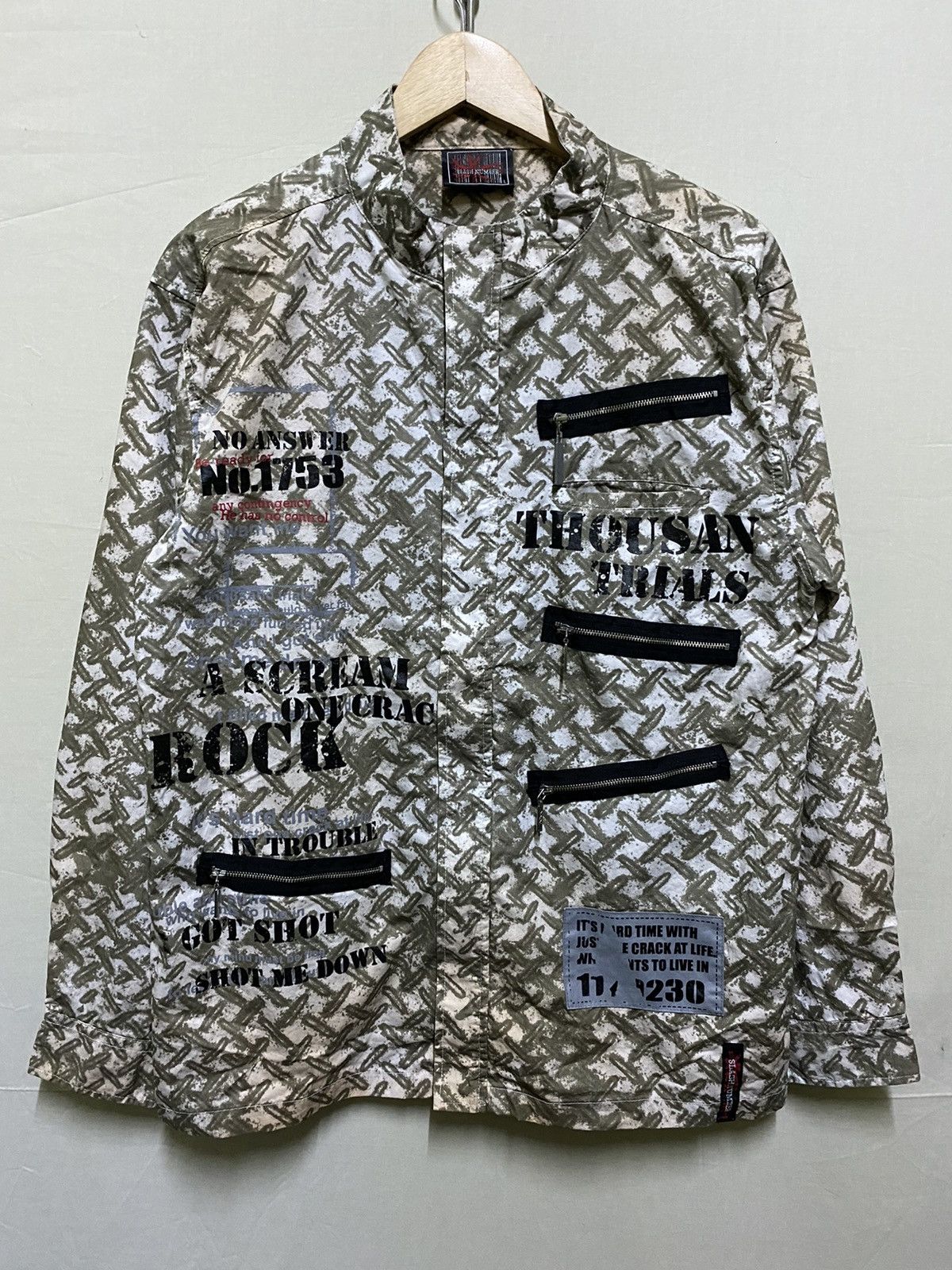 Japanese Brand × Seditionaries Slash Number Zipper Shirt Punk Size US L / EU 52-54 / 3 - 1 Thumbnail
