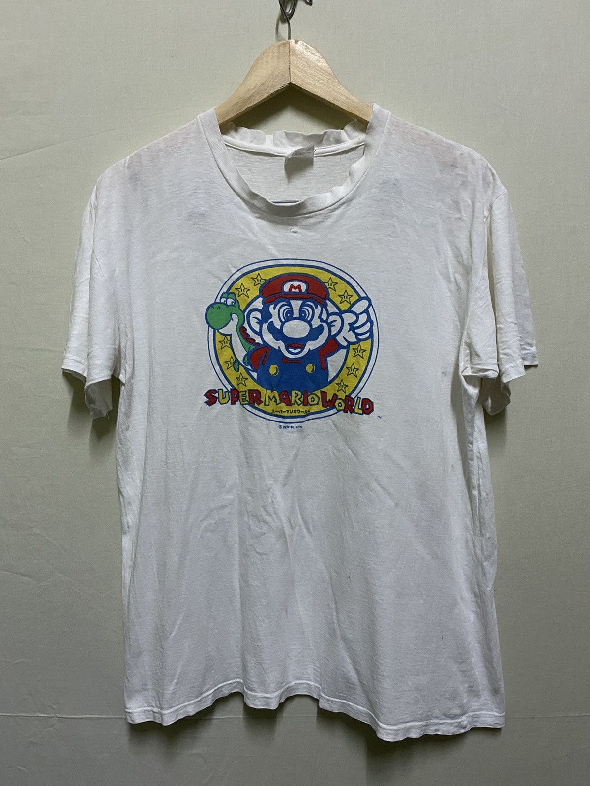 Cartoon Network × Vintage × Warner Bros Thrashed Nintendo Super Mario World Distressed Size US M / EU 48-50 / 2 - 1 Thumbnail