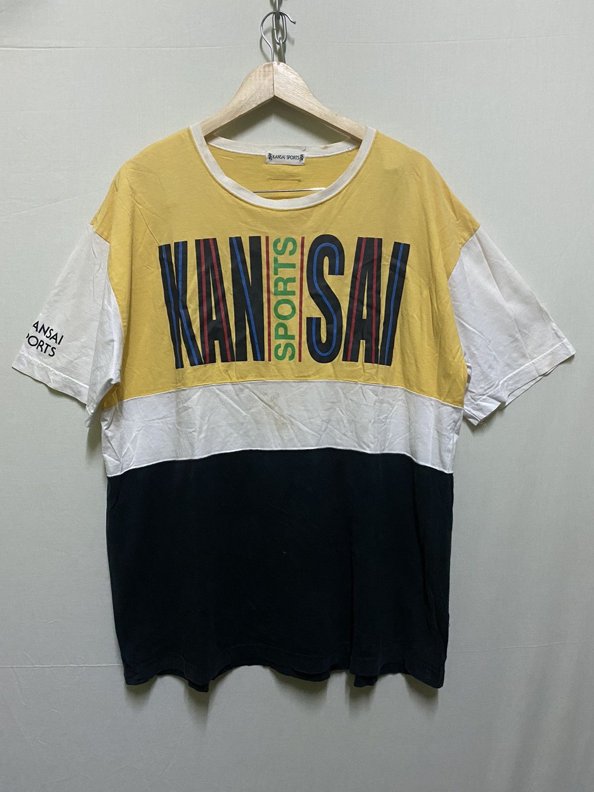 Japanese Brand × Kansai Yamamoto Kansai Sport Big Logo T shirt Japan Size US XL / EU 56 / 4 - 1 Thumbnail
