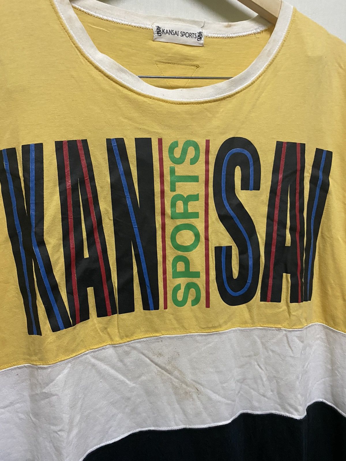Japanese Brand × Kansai Yamamoto Kansai Sport Big Logo T shirt Japan Size US XL / EU 56 / 4 - 2 Thumbnail
