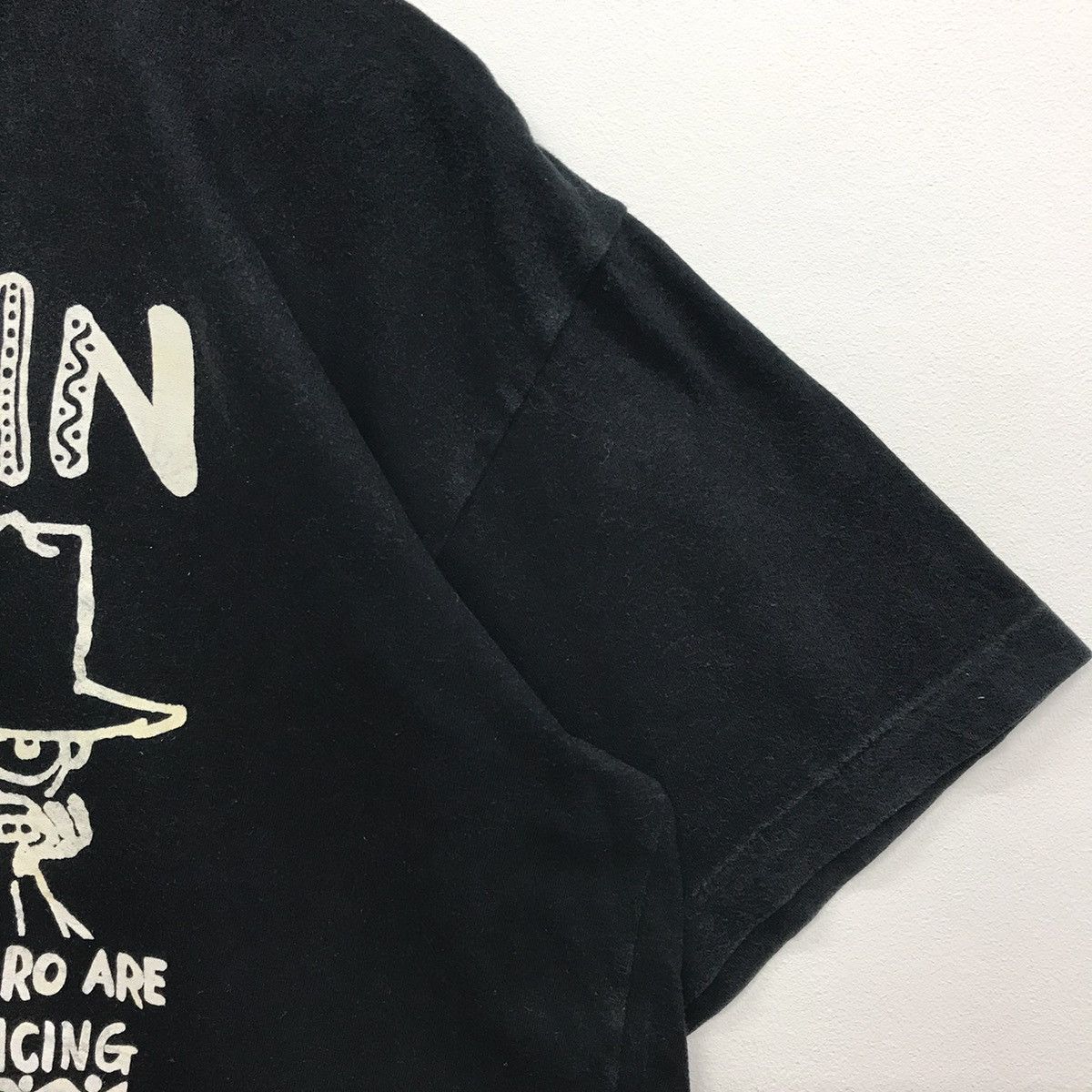 Cartoon Network × Japanese Brand × Vintage Rare!! Vintage 1990 Snufkin Moomintrolls Big Printed Tshirt Size US L / EU 52-54 / 3 - 4 Thumbnail