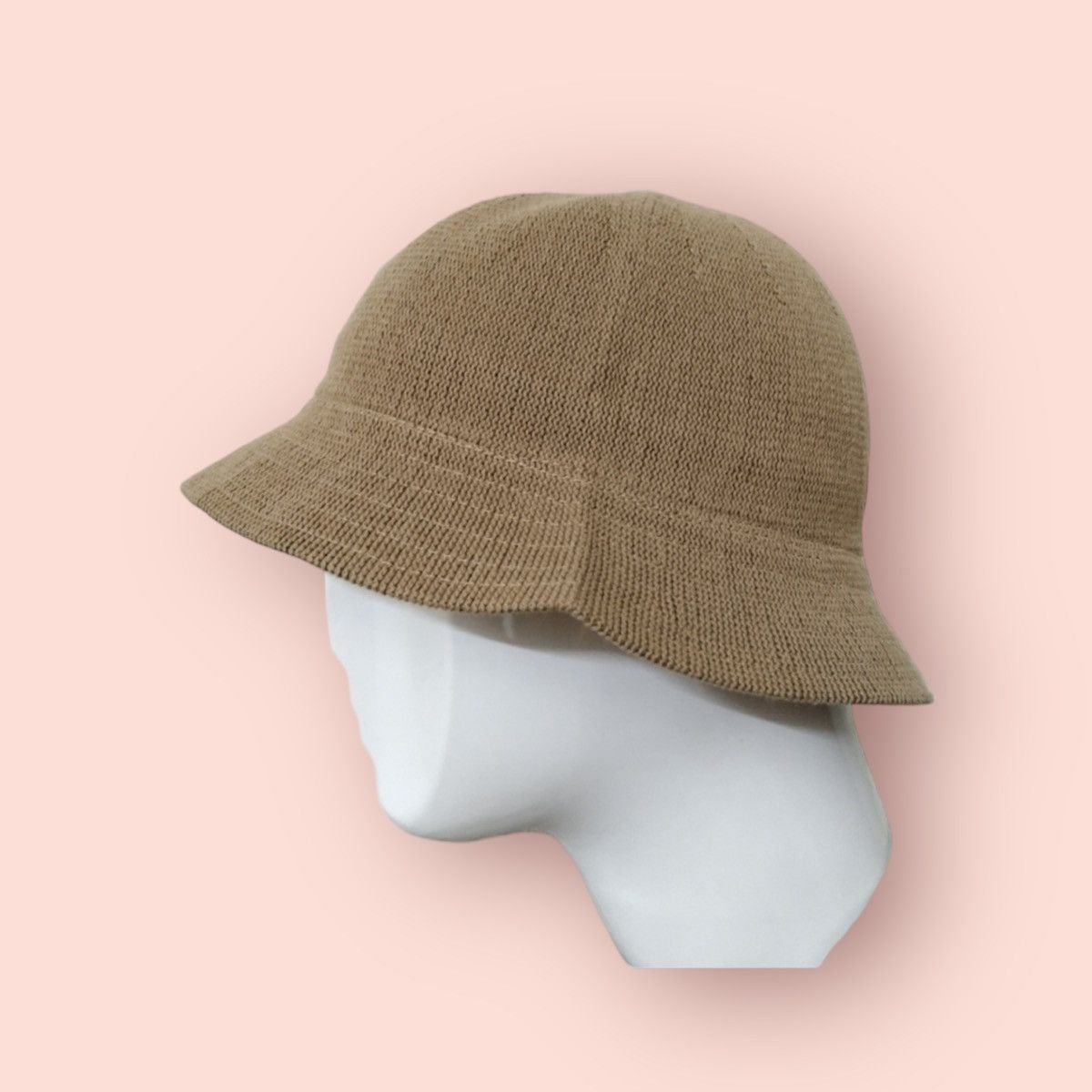 image of Vintage Setoku Mesh Bucket Hat in Light Brown, Men's