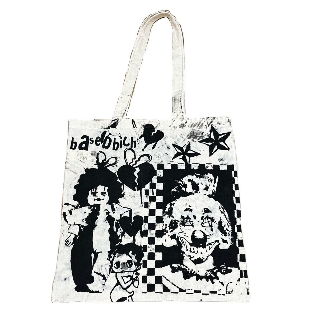 Handmade Basedbich hand printed canvas tote Size ONE SIZE - 2 Thumbnail