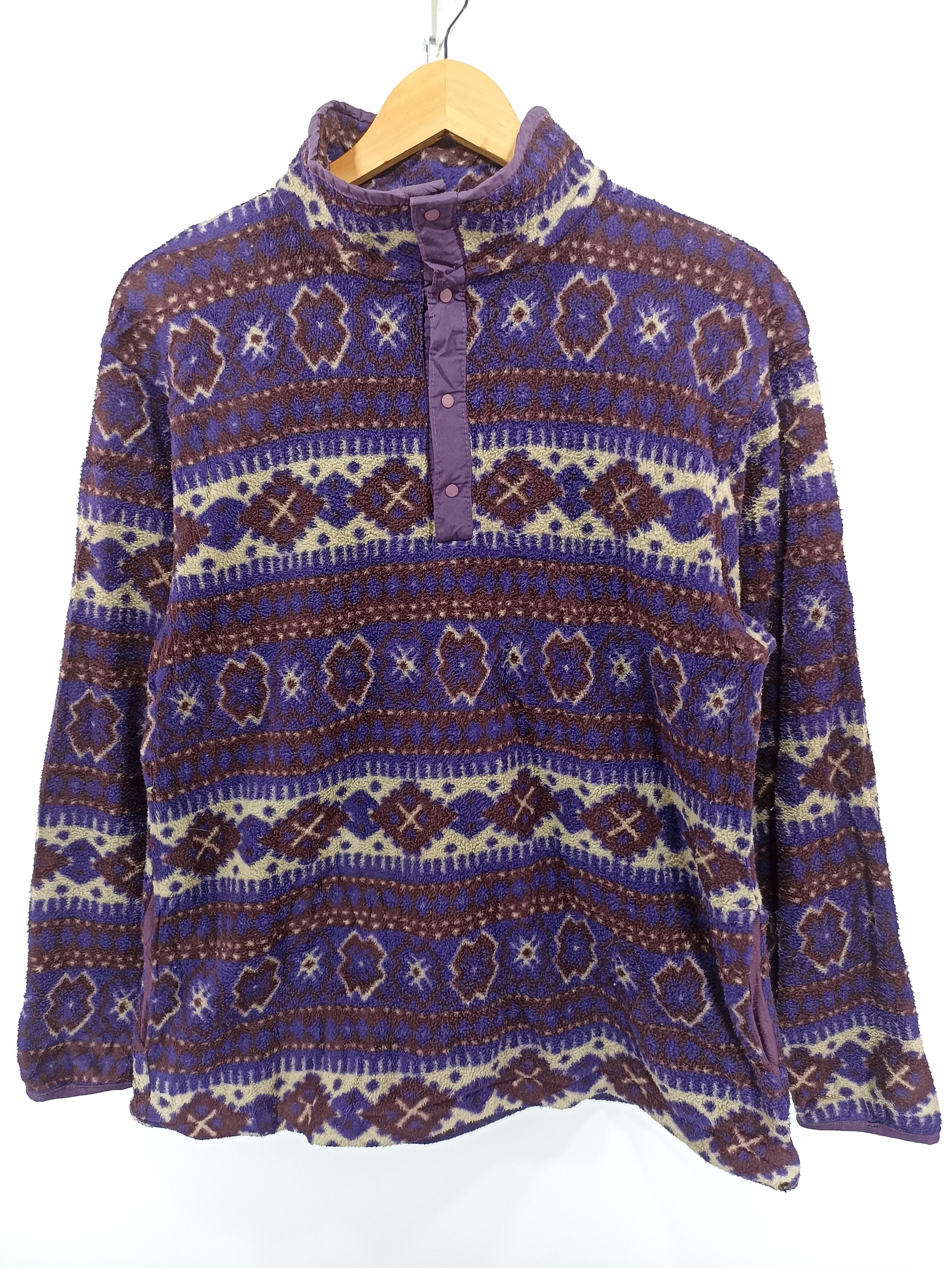 L.L. Bean Vintage LL Bean Printed Fleecw sweatshirt Size US M / EU 48-50 / 2 - 1 Thumbnail