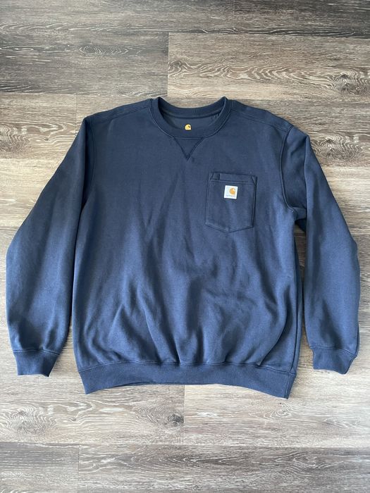 Carhartt crewneck pocket discount sweatshirt